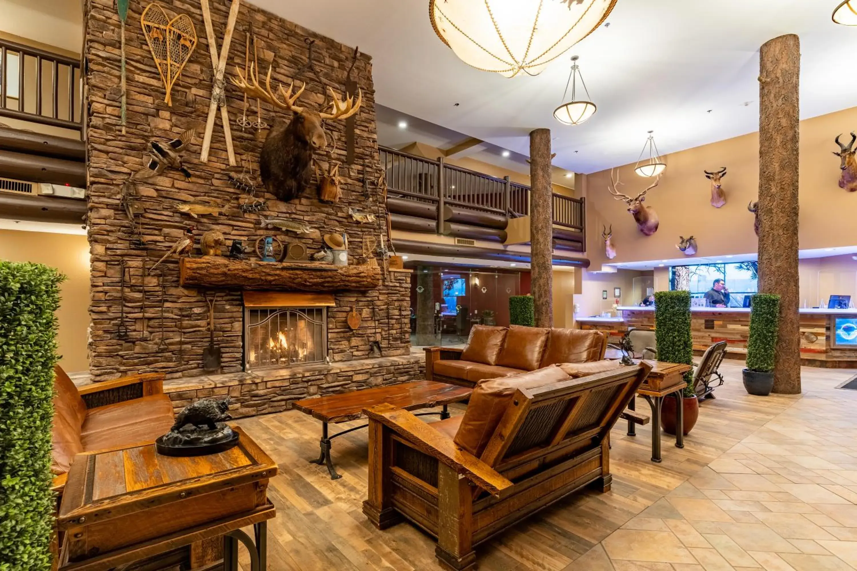 Lobby or reception in The Grand Hotel at the Grand Canyon Lobby or reception in The Grand Hotel at the Grand Canyon