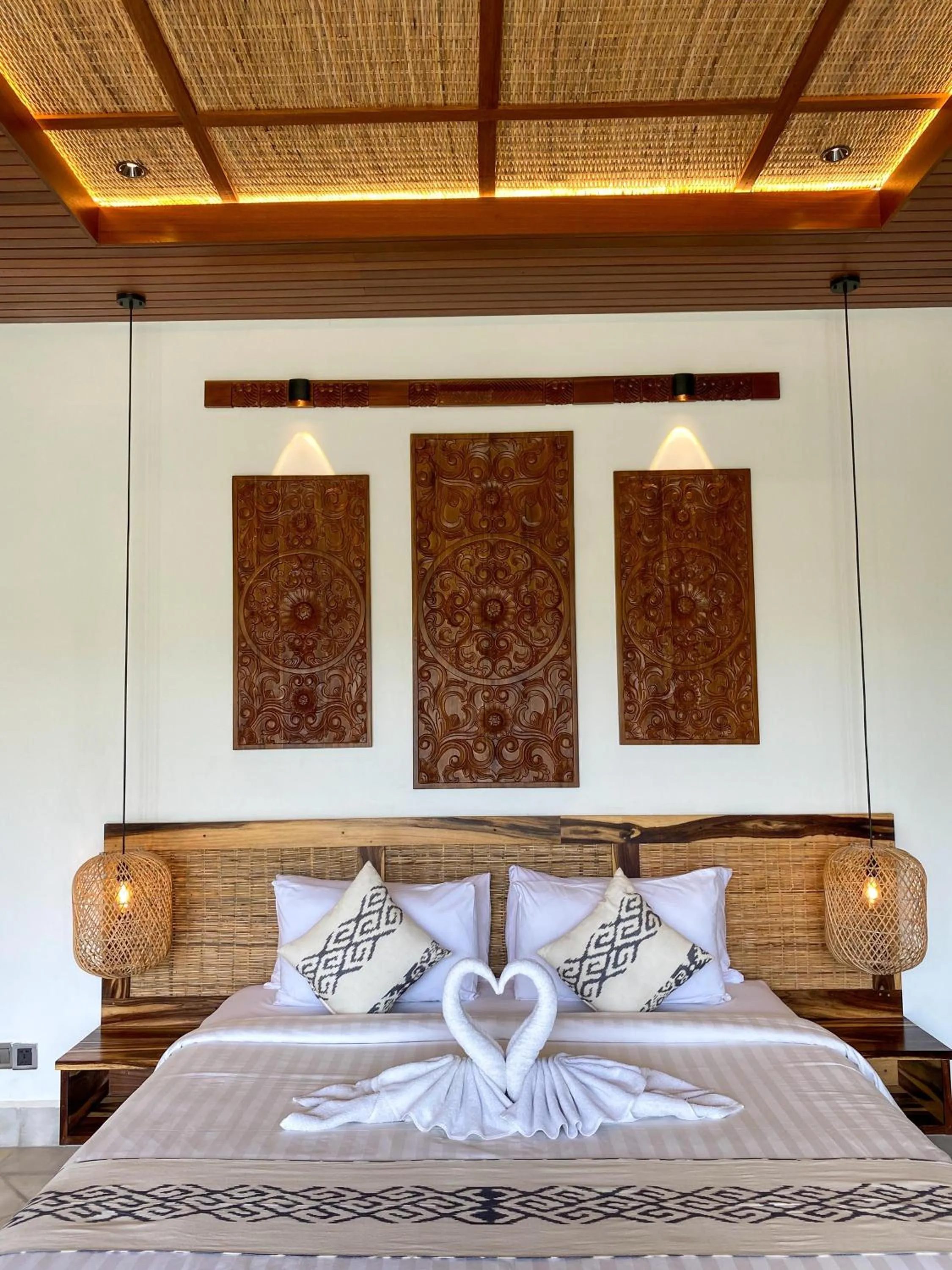 Bed in Abian Ayu Villa
