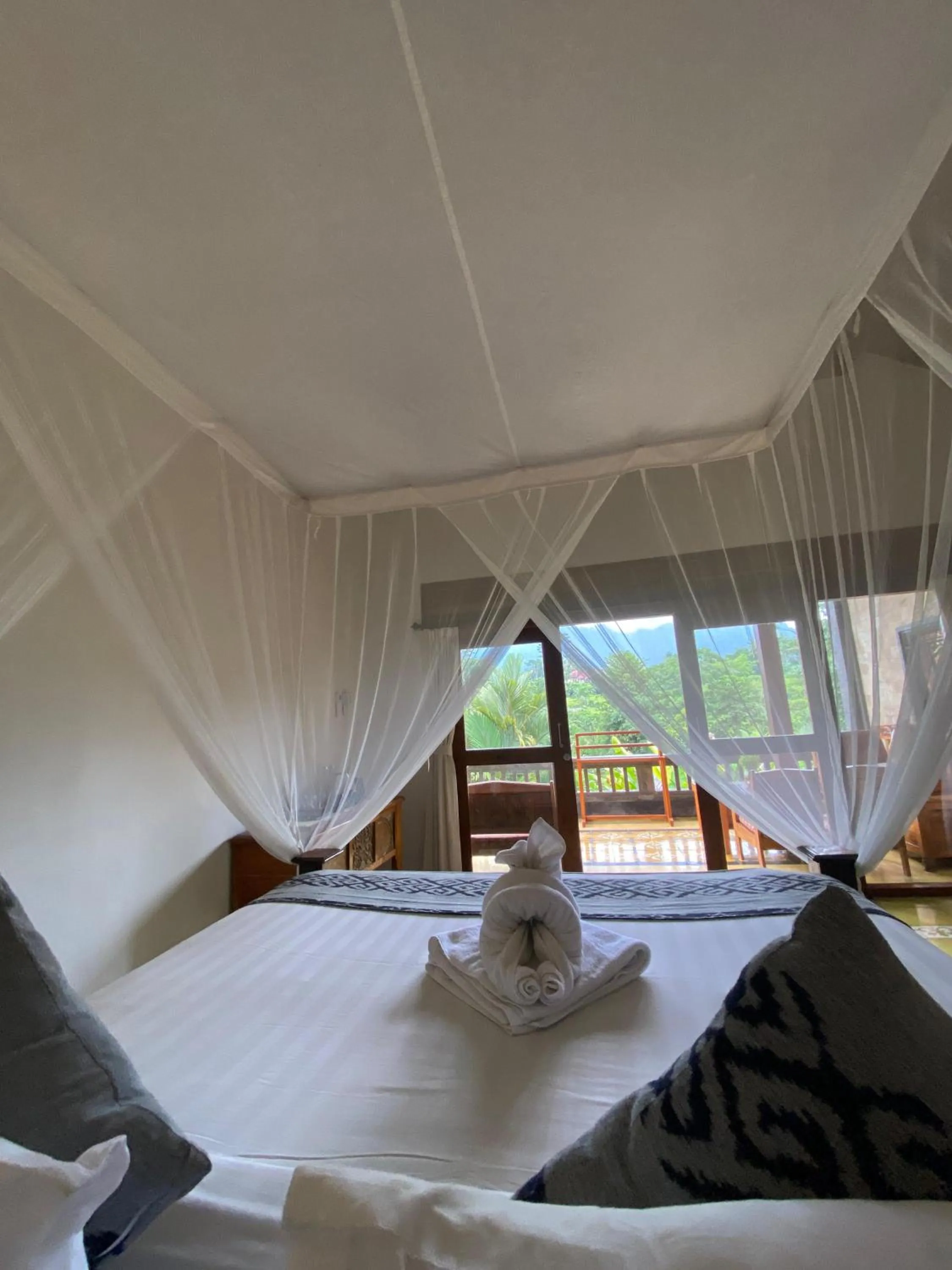 Bed in Abian Ayu Villa