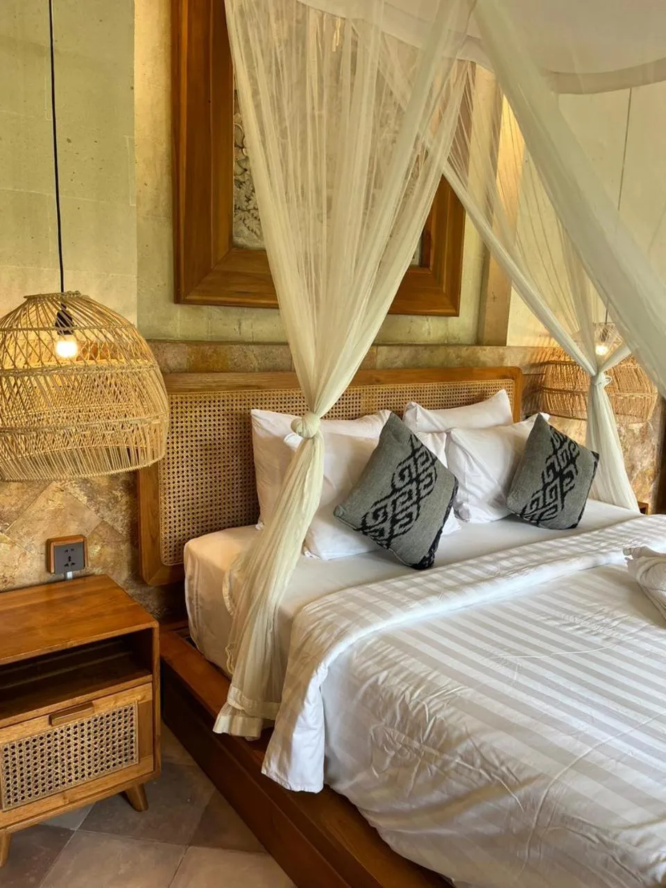 Bed in Abian Ayu Villa