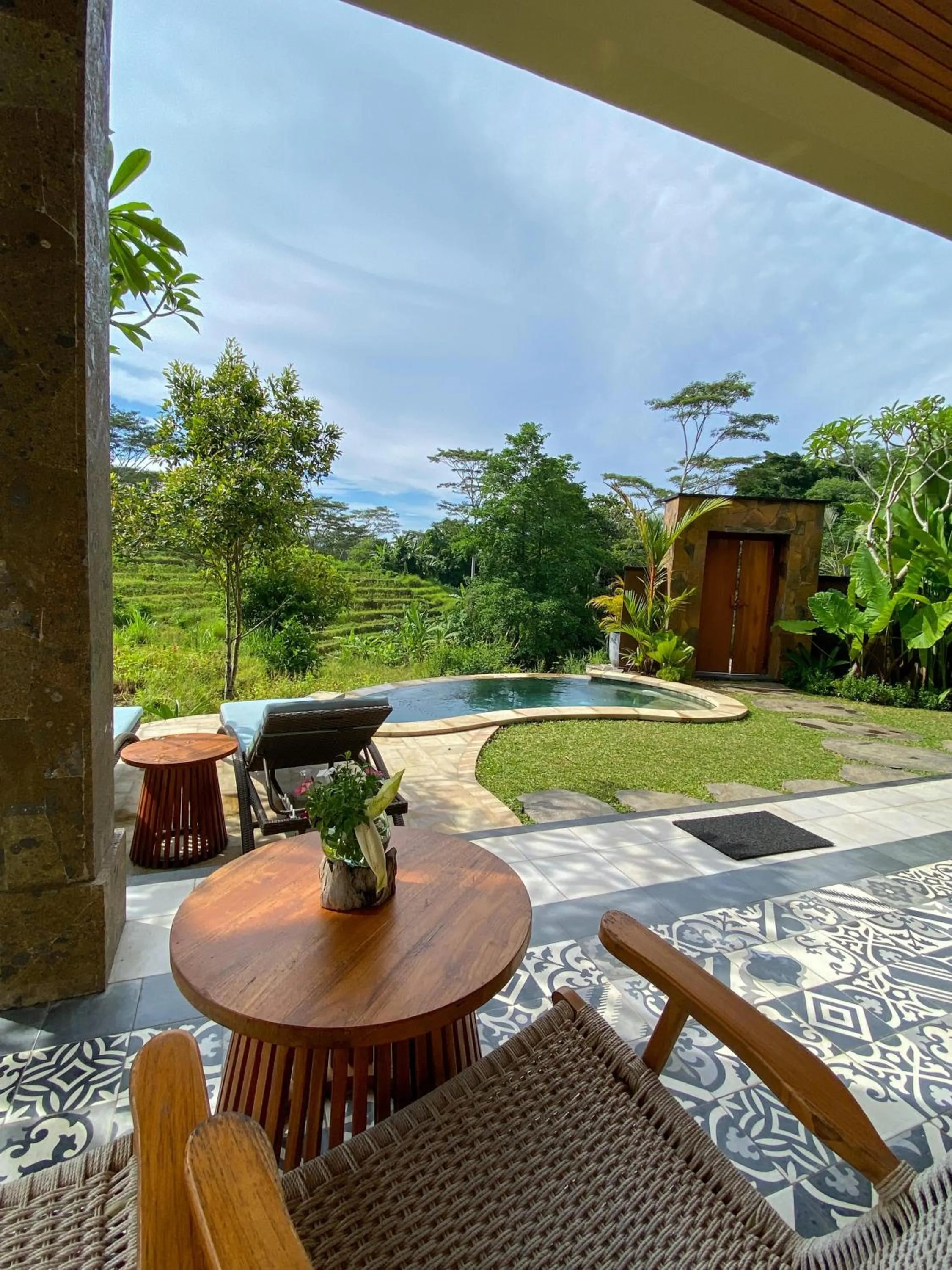 Balcony/Terrace in Abian Ayu Villa