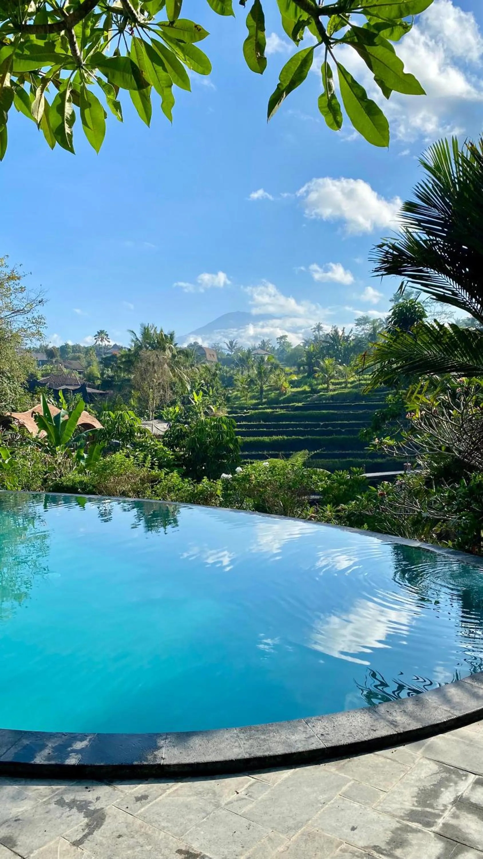 Pool view in Abian Ayu Villa
