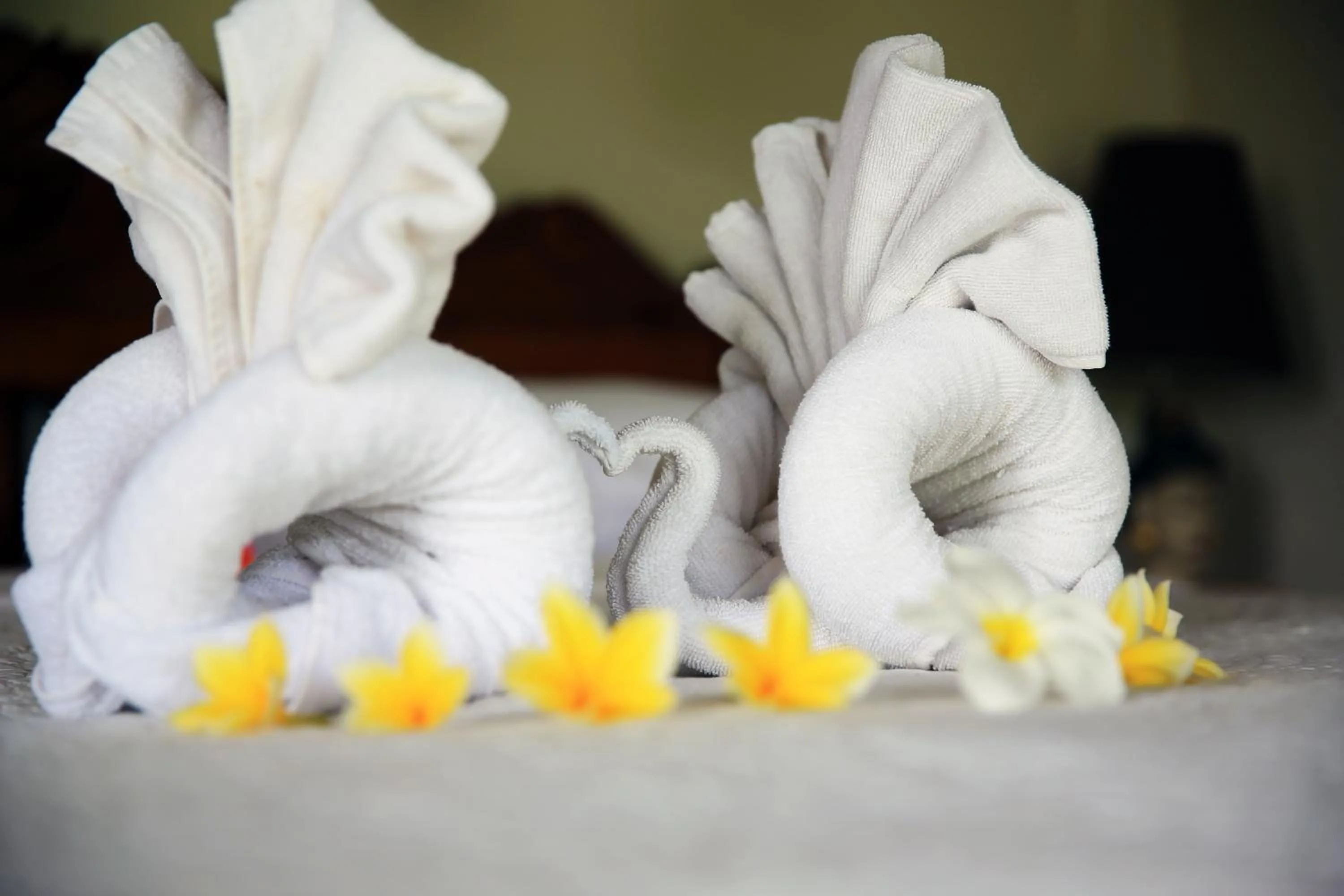 Bed in Abian Ayu Villa