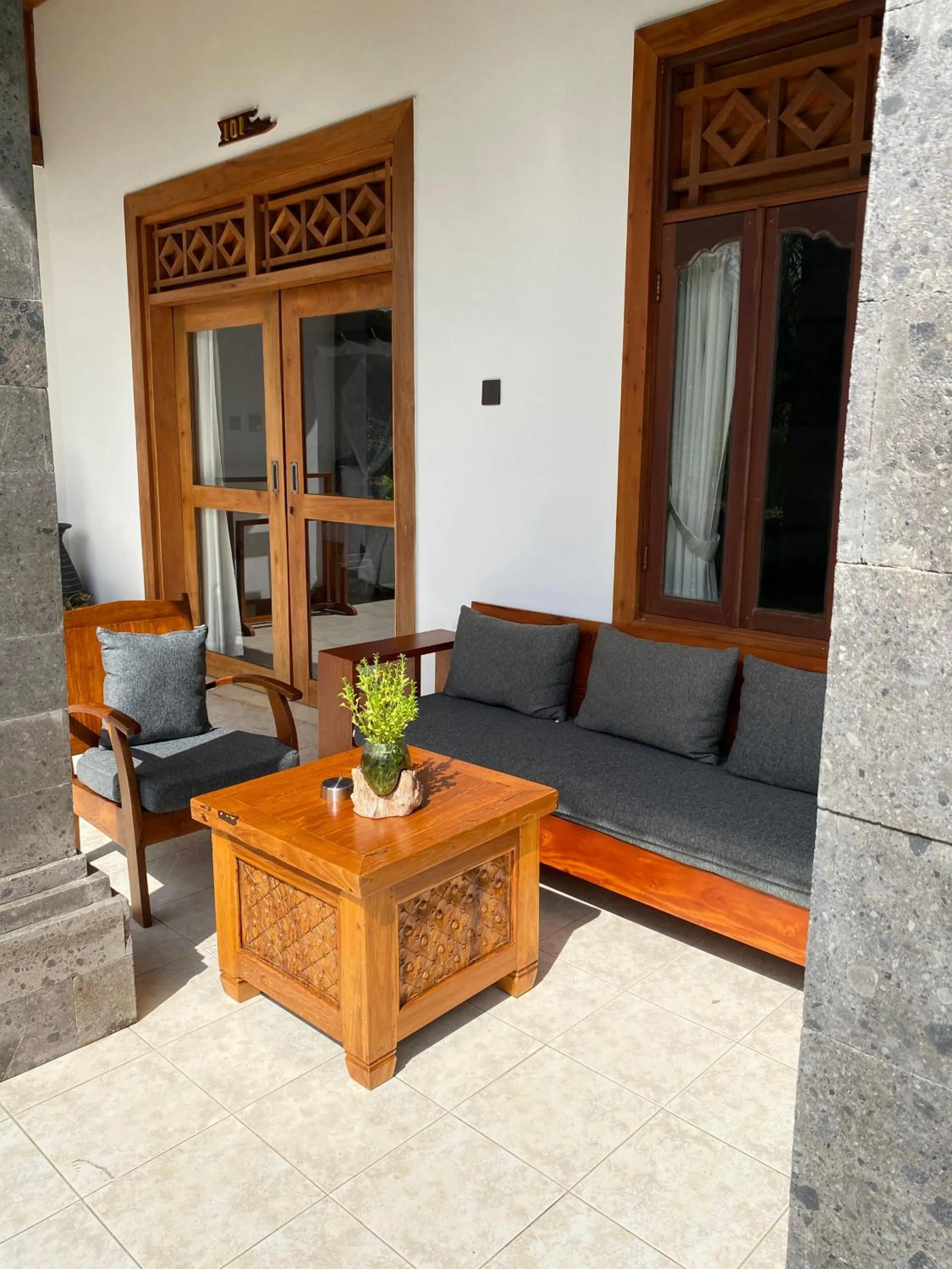 Balcony/Terrace in Abian Ayu Villa