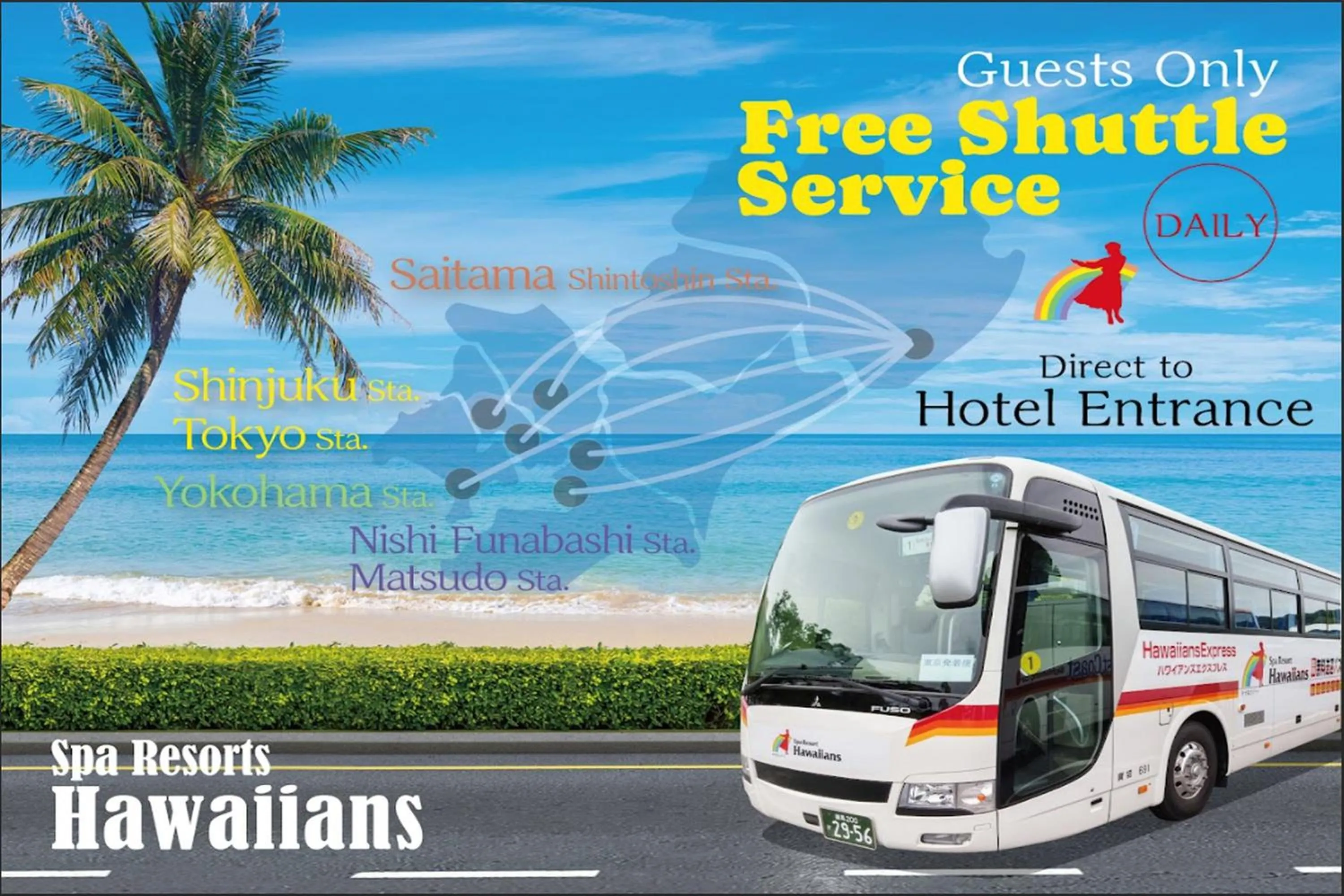 shuttle in Spa Resort Hawaiians Hotel Hawaiians