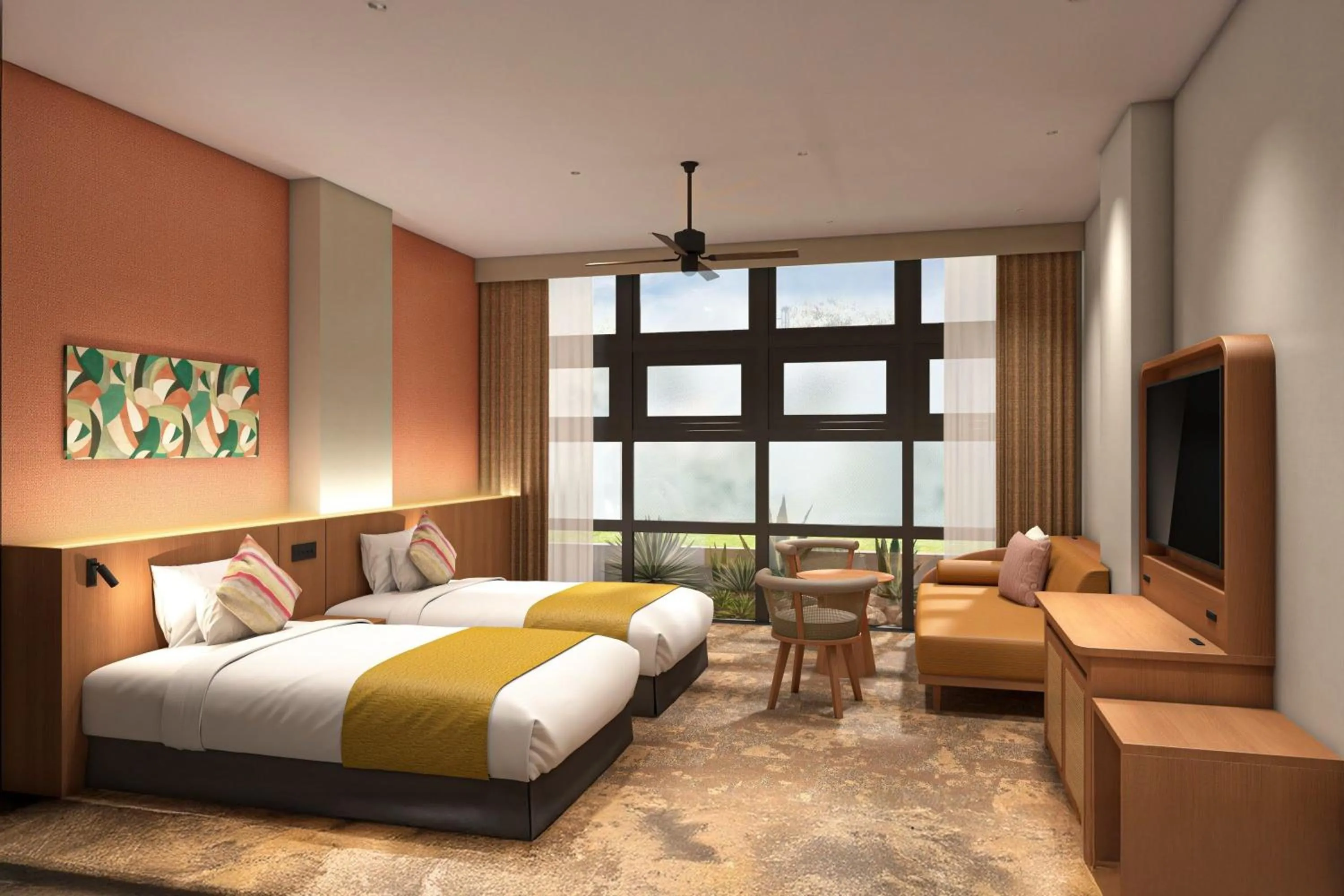 Photo of the whole room, Bed in Spa Resort Hawaiians Hotel Hawaiians