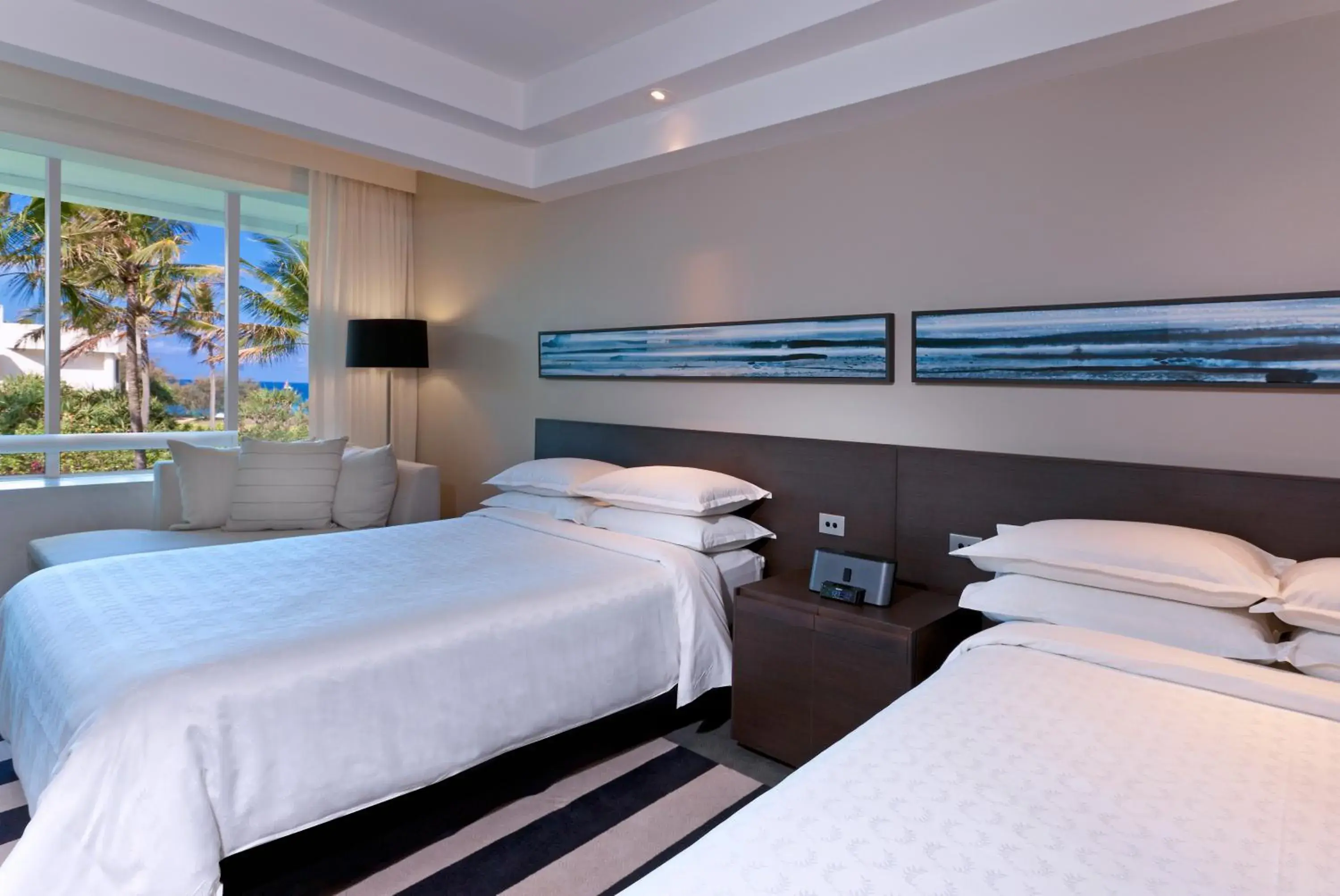 Double Room with Two Double Beds and Partial Ocean View in Sheraton Grand Mirage Resort Gold Coast Double Room with Two Double Beds and Partial Ocean View in Sheraton Grand Mirage Resort Gold Coast