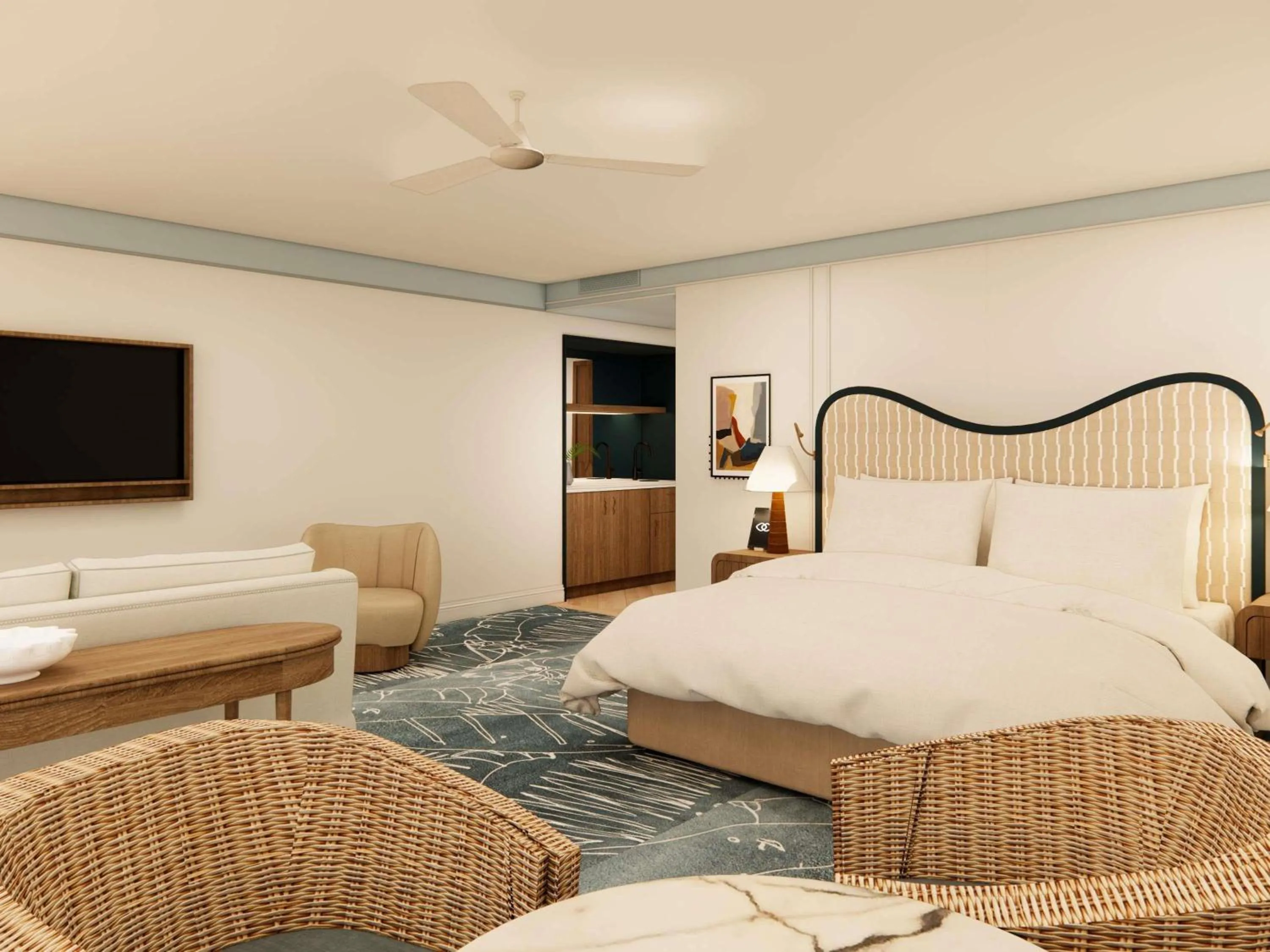 Bedroom, Bed in Sofitel Noosa Pacific Resort