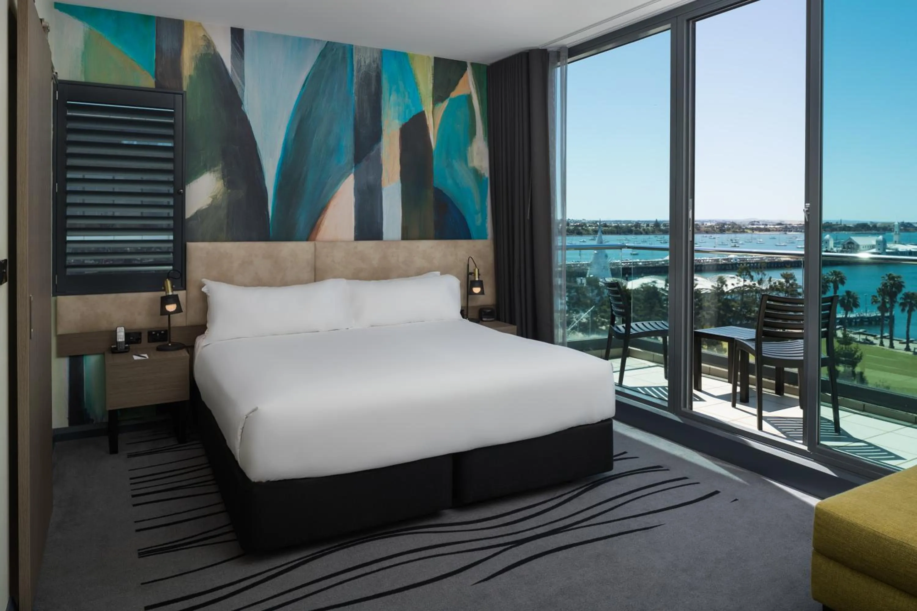 View (from property/room), Bed in Novotel Geelong