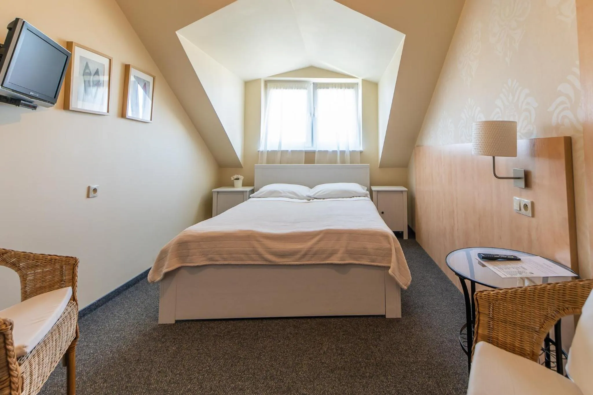 Bed in Pensjonat Zenit