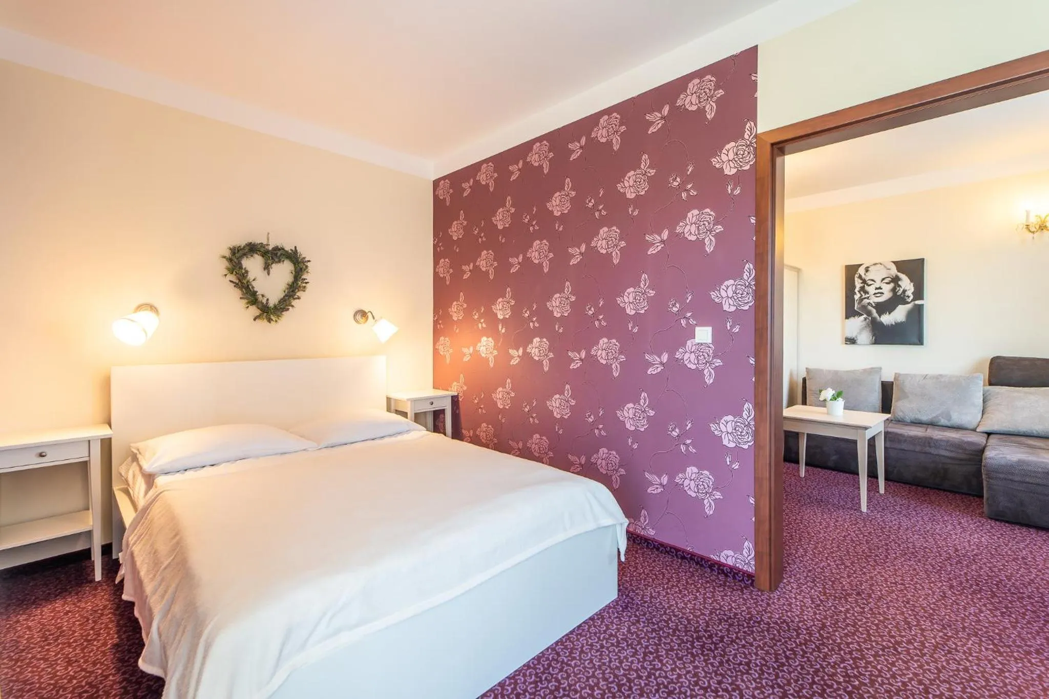 Bed in Pensjonat Zenit