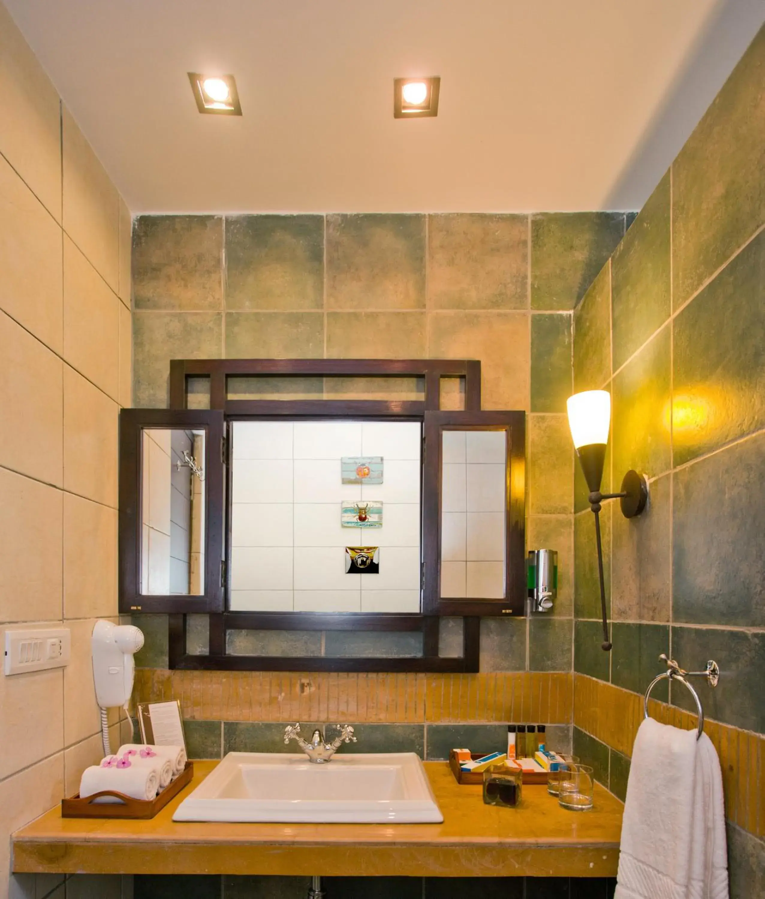 Bathroom in Club Mahindra Sasan Gir Bathroom in Club Mahindra Sasan Gir