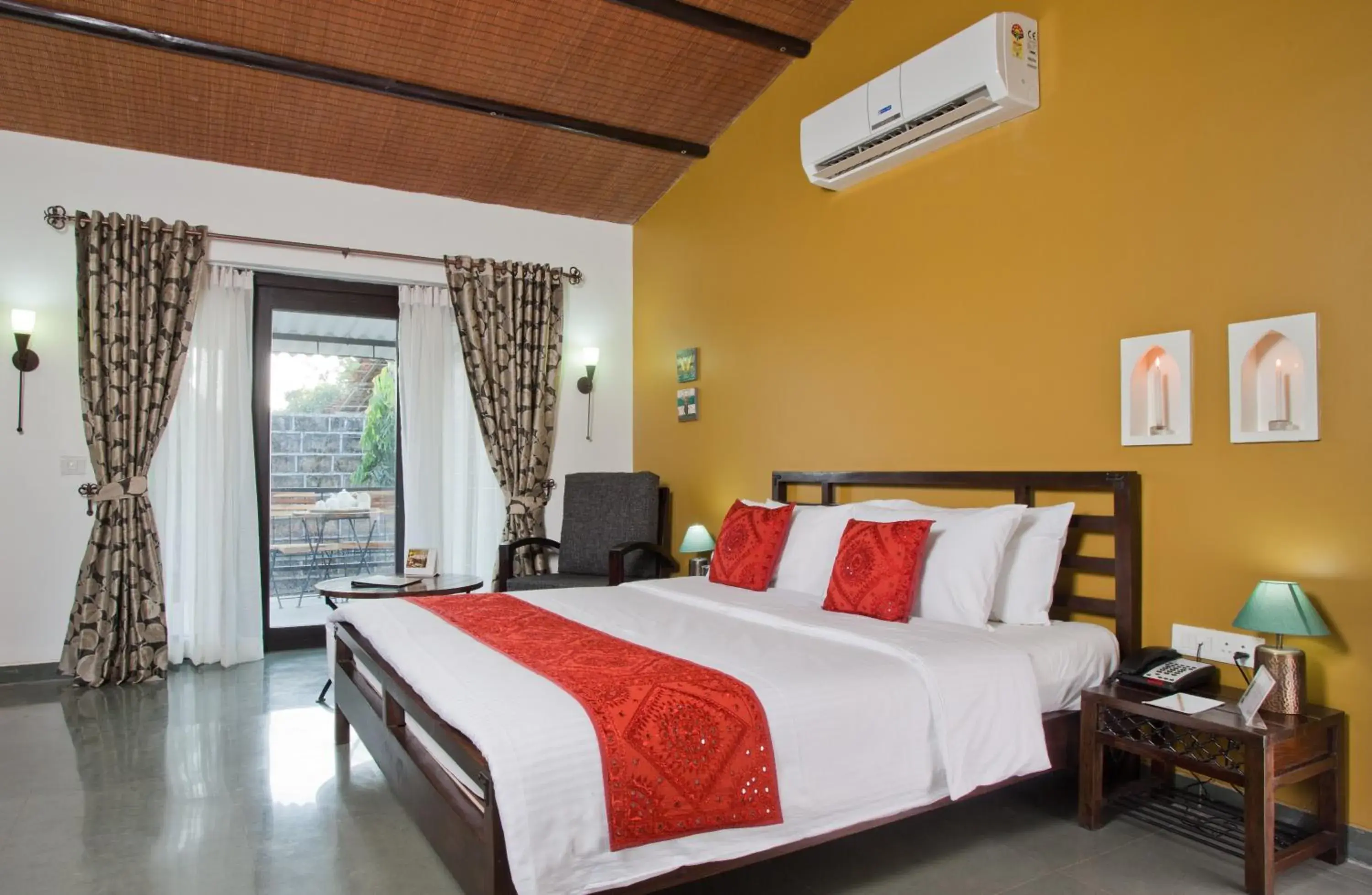 Bed in Club Mahindra Sasan Gir Bed in Club Mahindra Sasan Gir