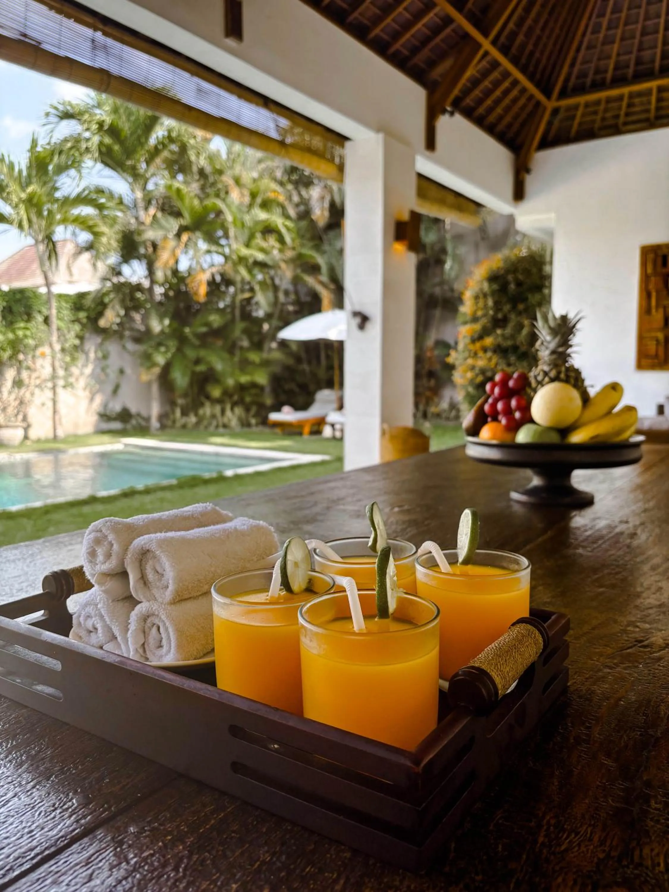 Dining area in Villa Chocolat Seminyak