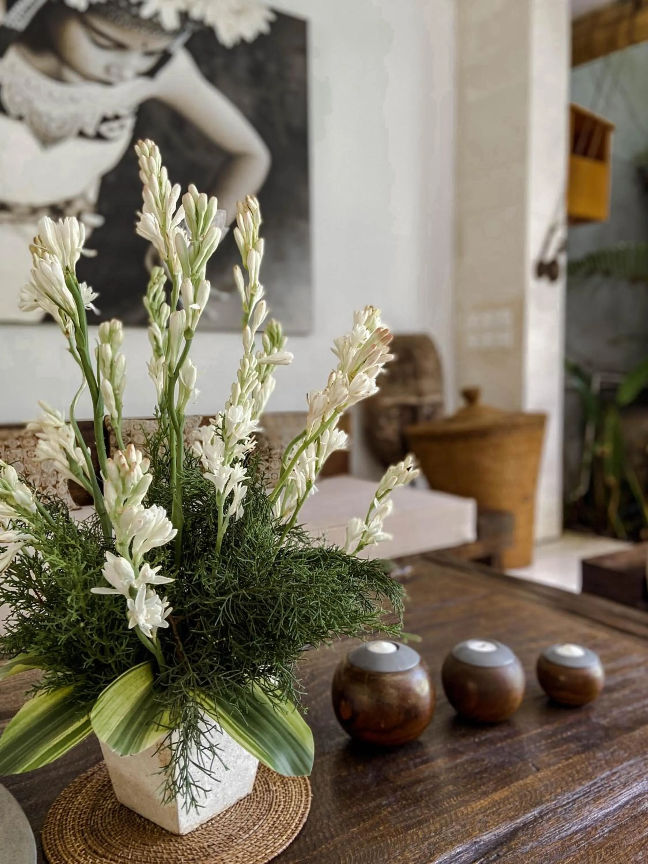 Decorative detail in Villa Chocolat Seminyak