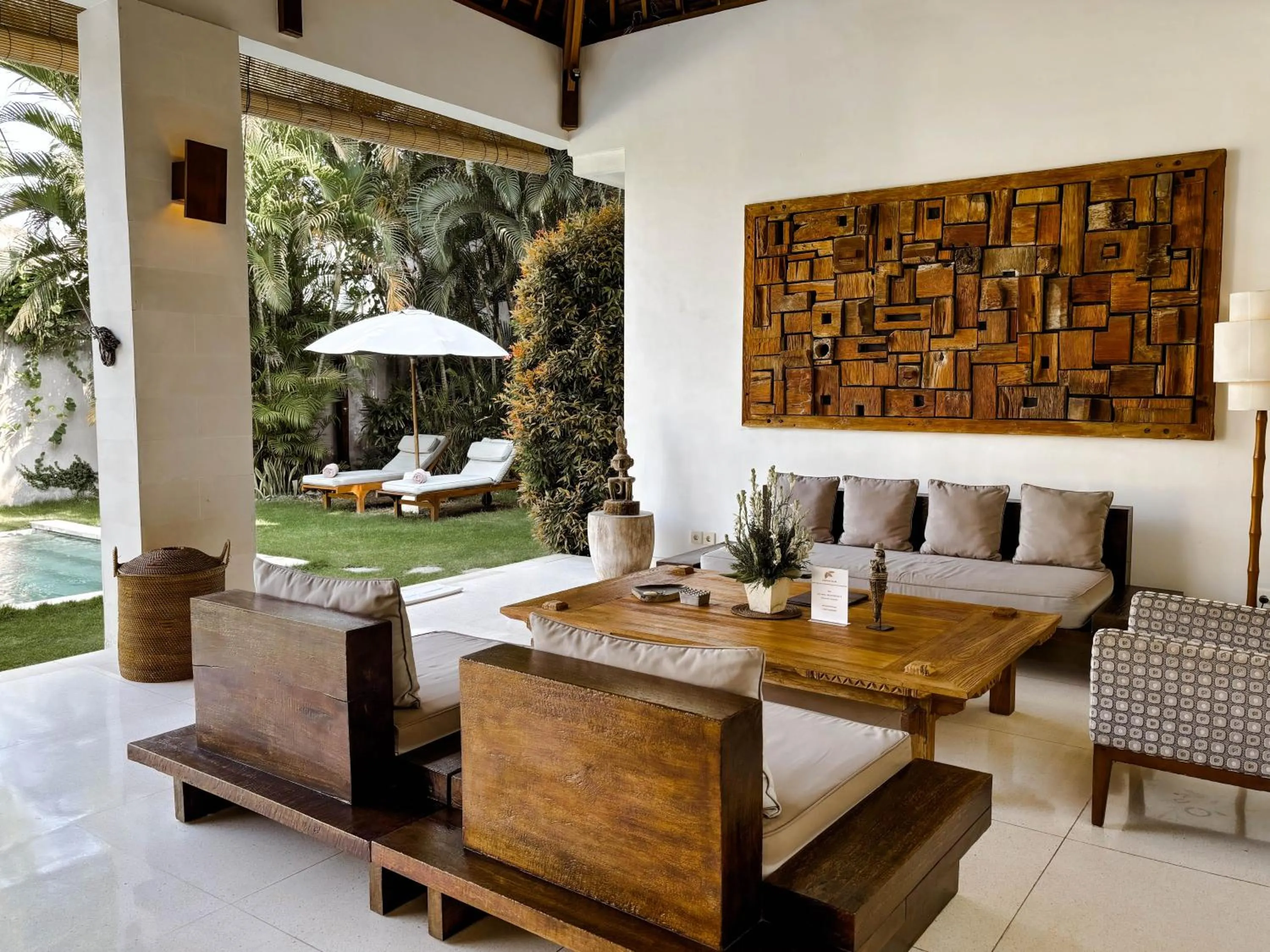 Living room in Villa Chocolat Seminyak