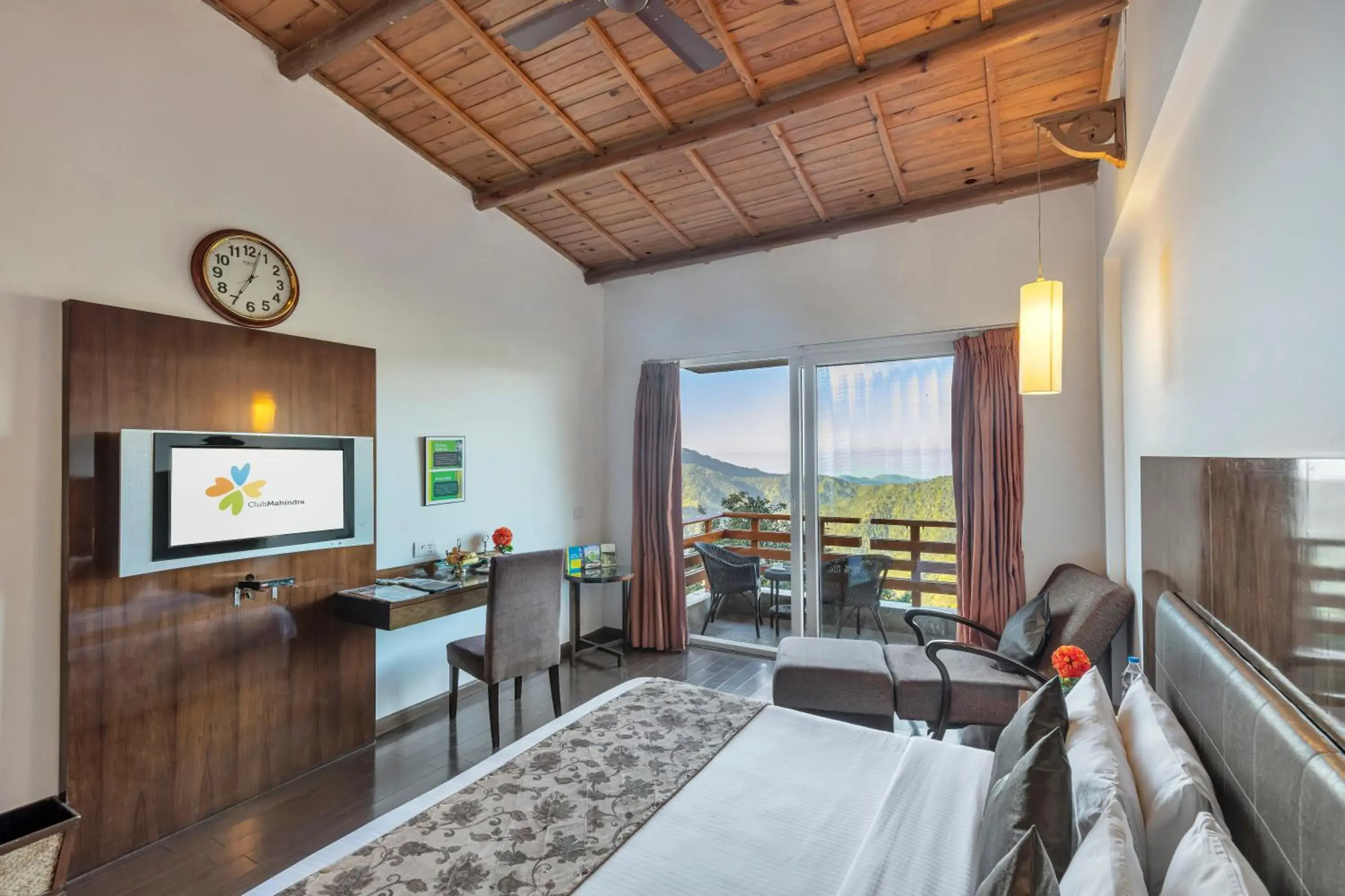 Living room, Bed in Club Mahindra Kanatal Living room, Bed in Club Mahindra Kanatal