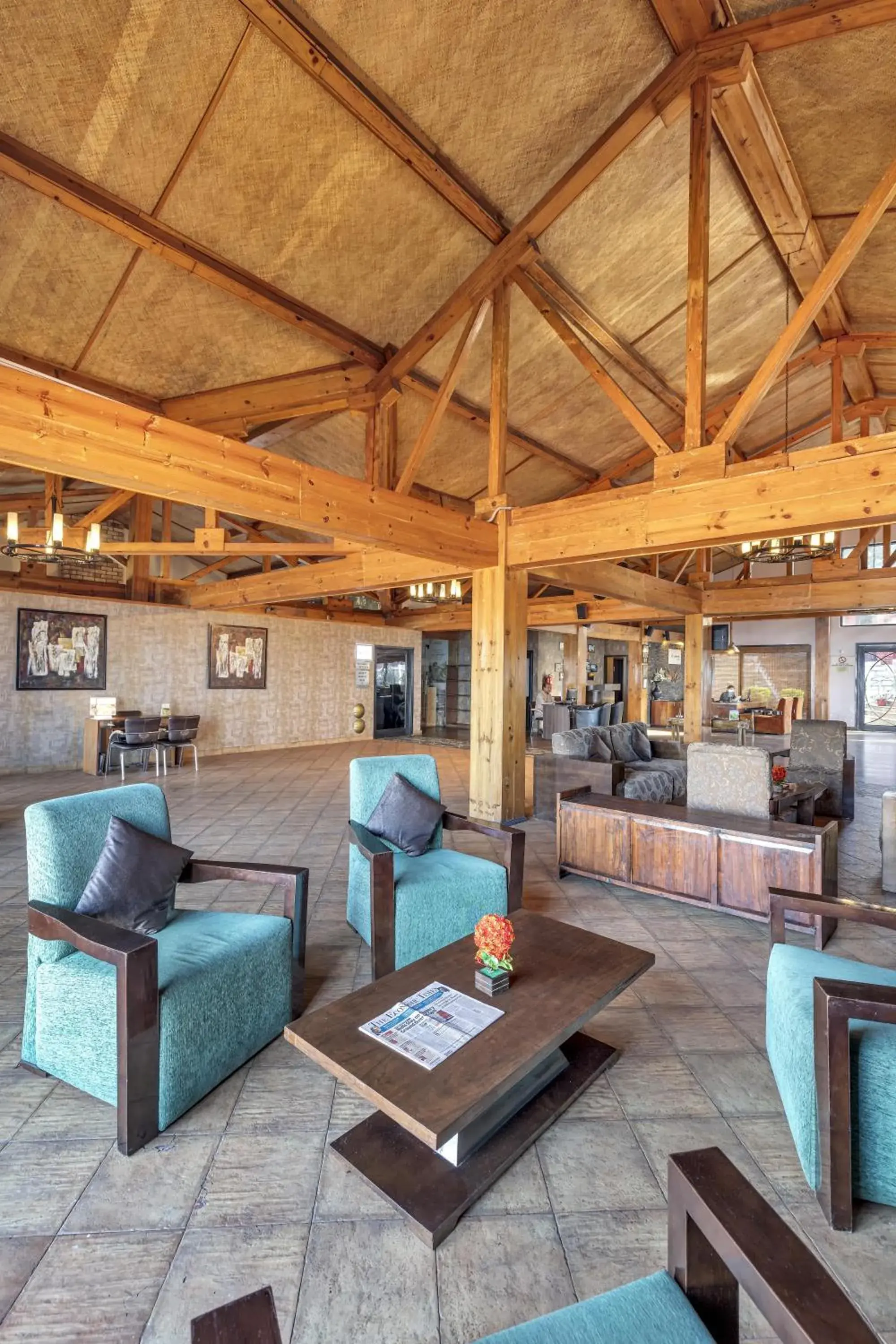 Lobby or reception in Club Mahindra Kanatal Lobby or reception in Club Mahindra Kanatal