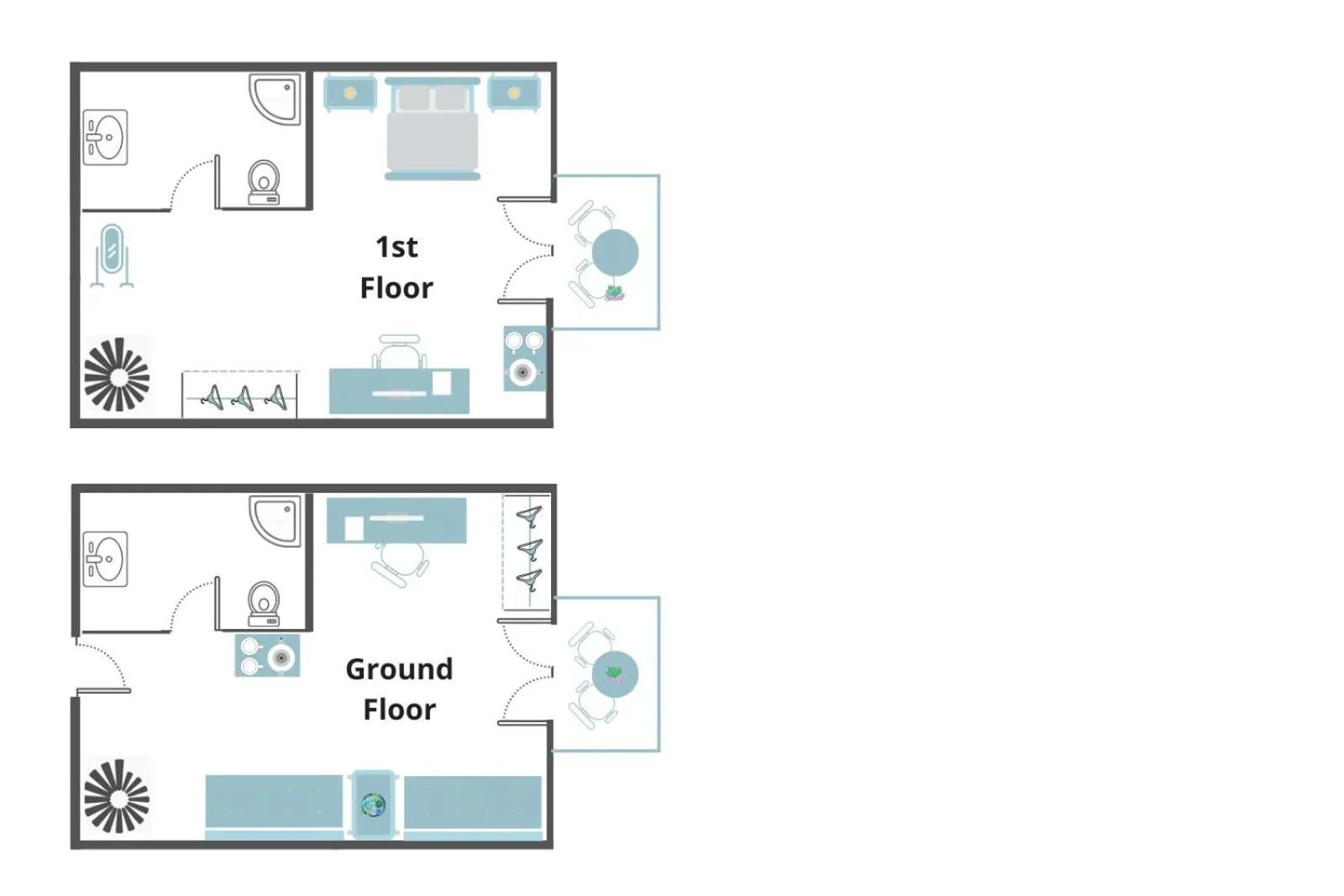Floor plan in Vasia Sea Retreat