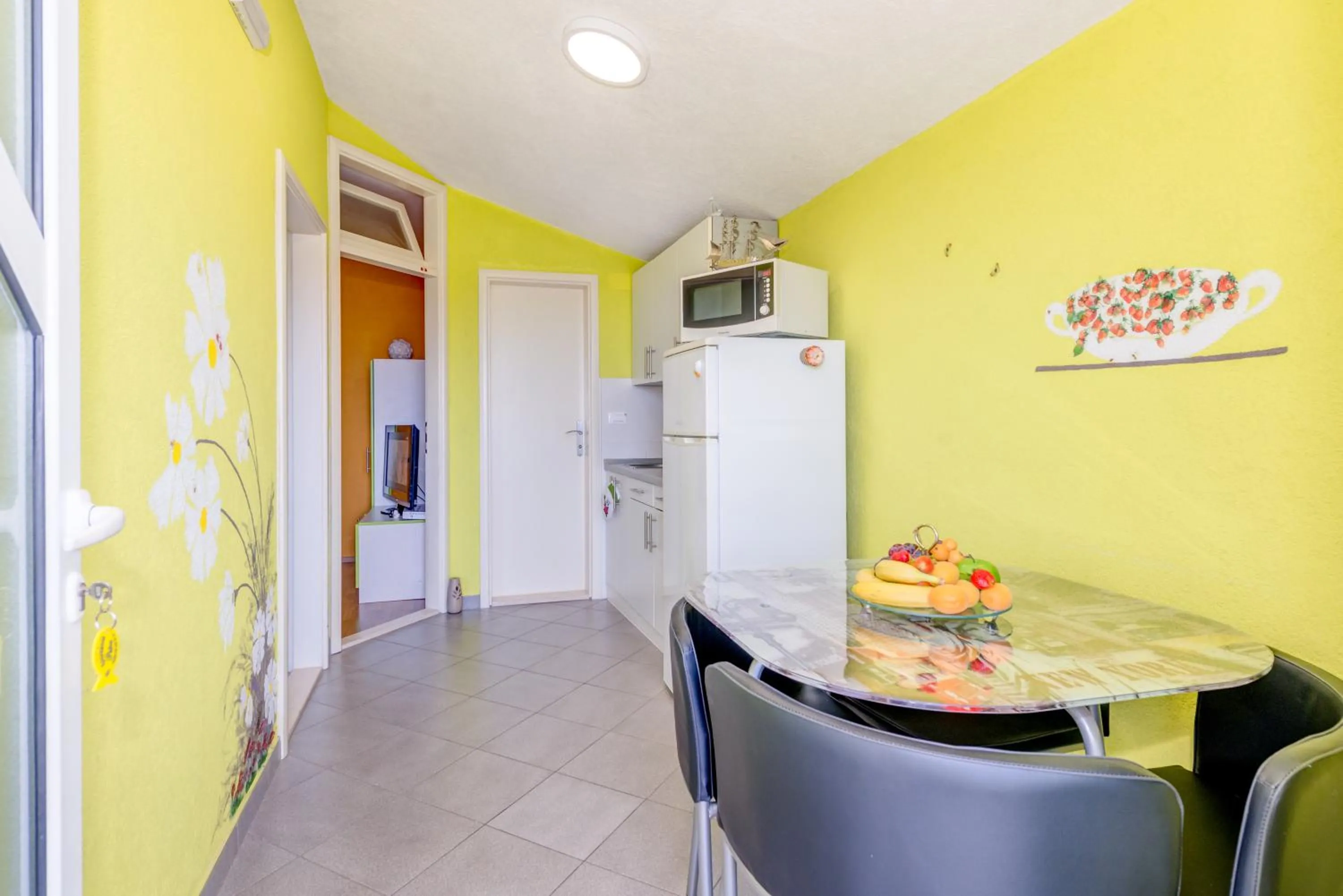Kitchen or kitchenette in Apartments Petra