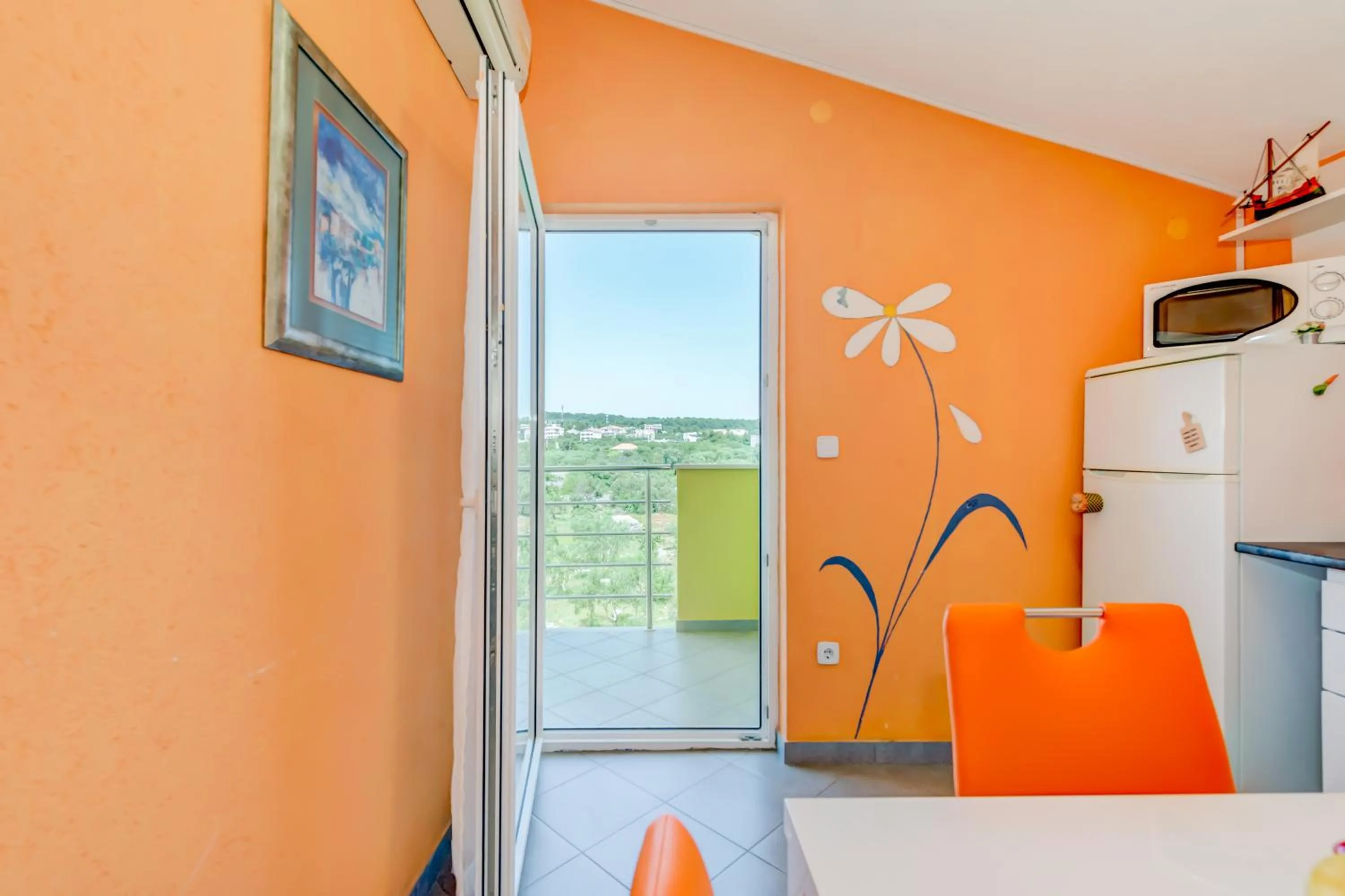 Kitchen or kitchenette in Apartments Petra