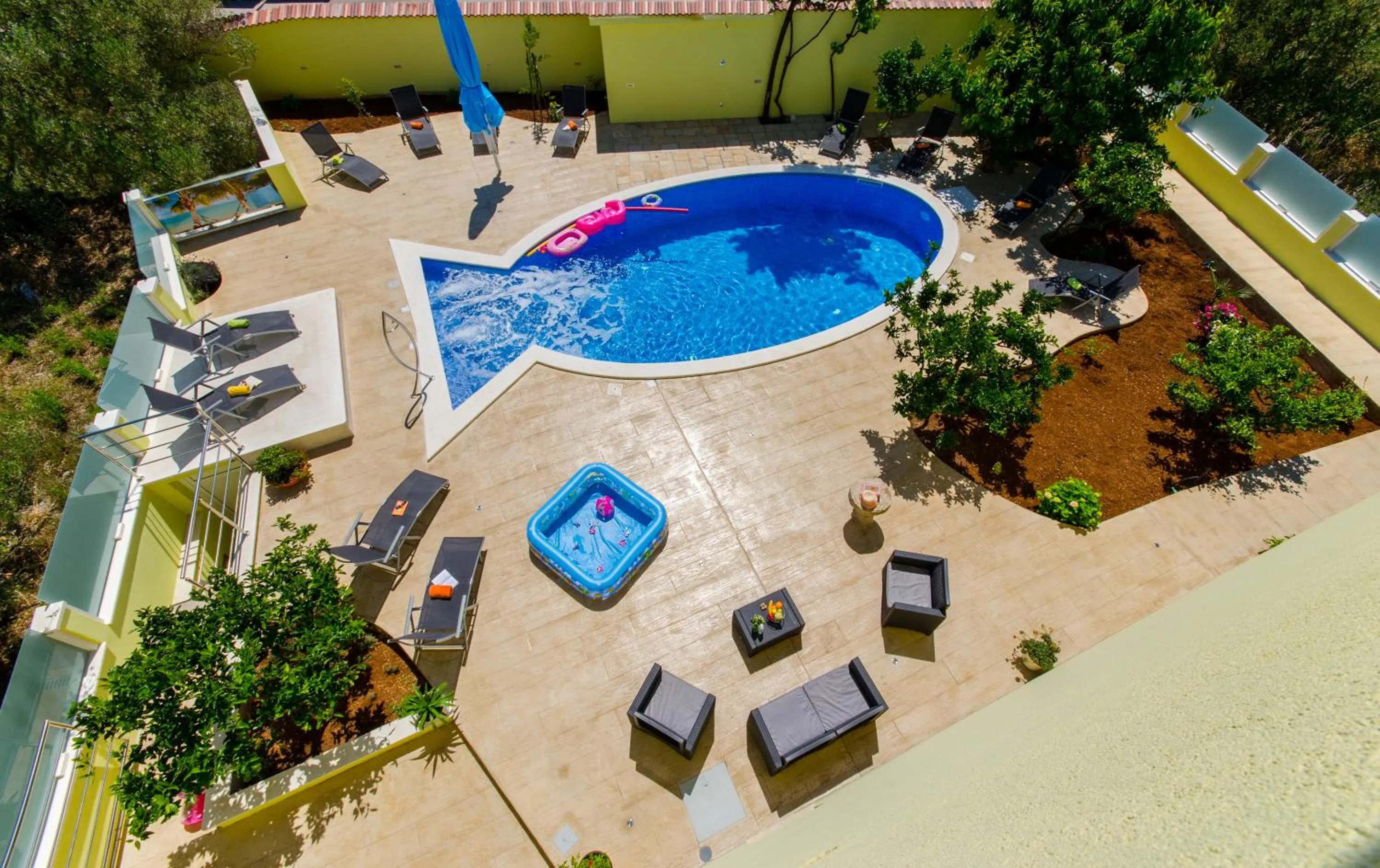 Swimming pool in Apartments Petra