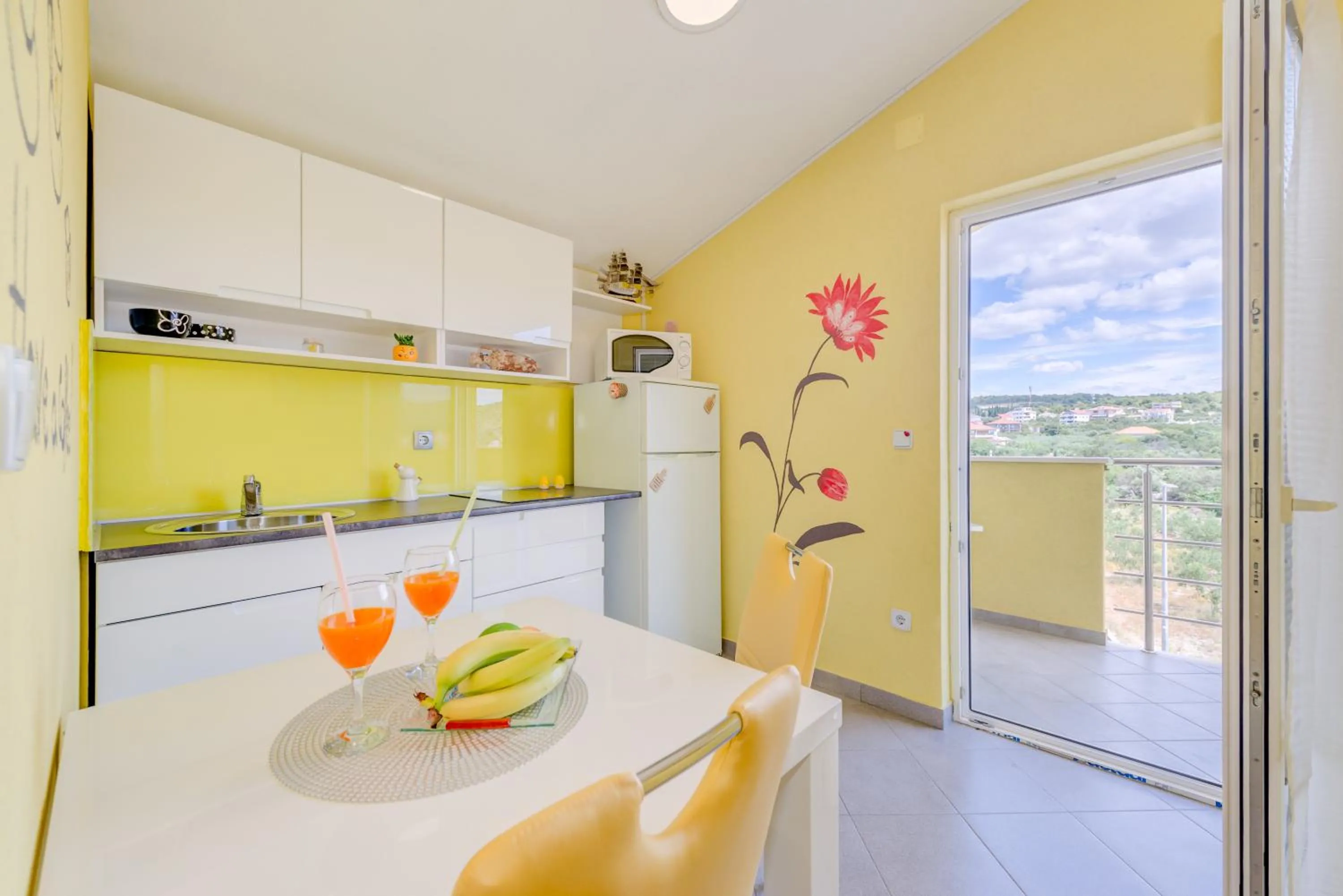 Kitchen or kitchenette in Apartments Petra