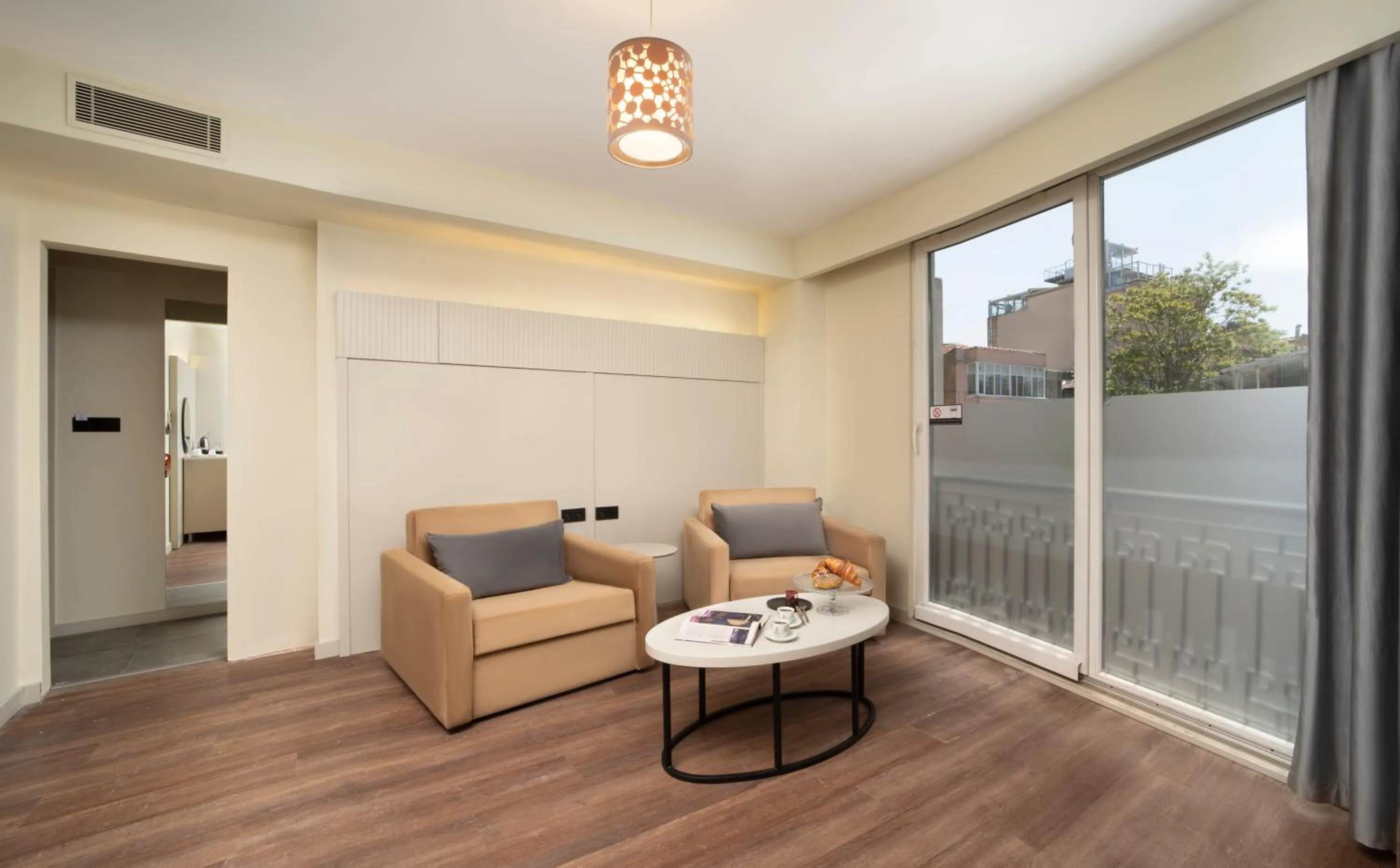 Seating area in Orka Taksim Apart Hotel