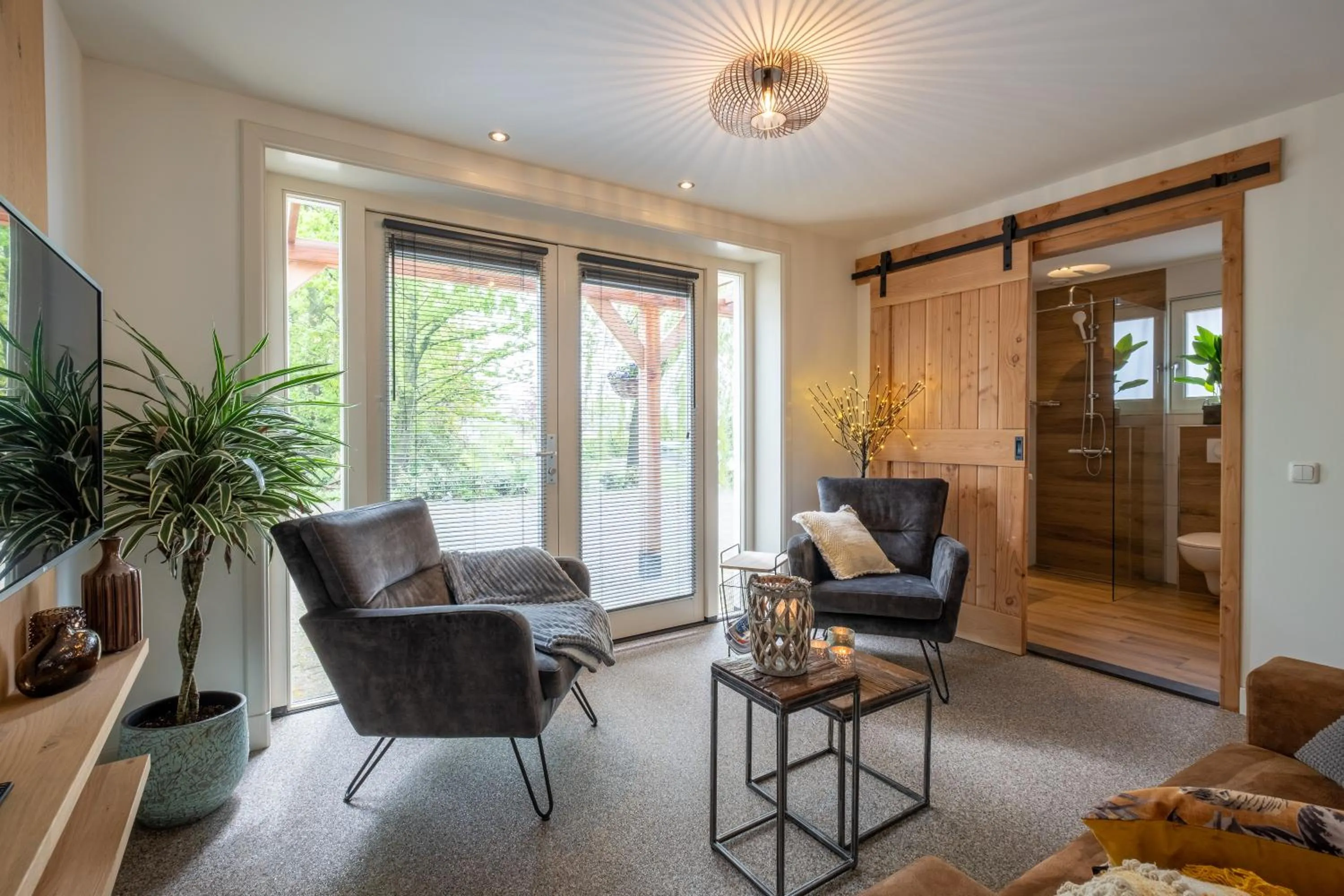 Living room in Bed & Breakfast De Heughte