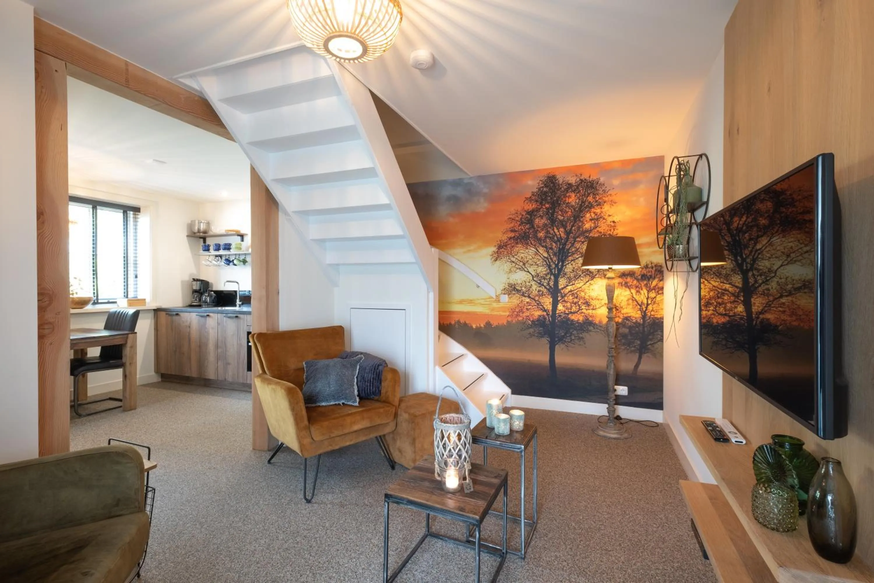 Living room in Bed & Breakfast De Heughte