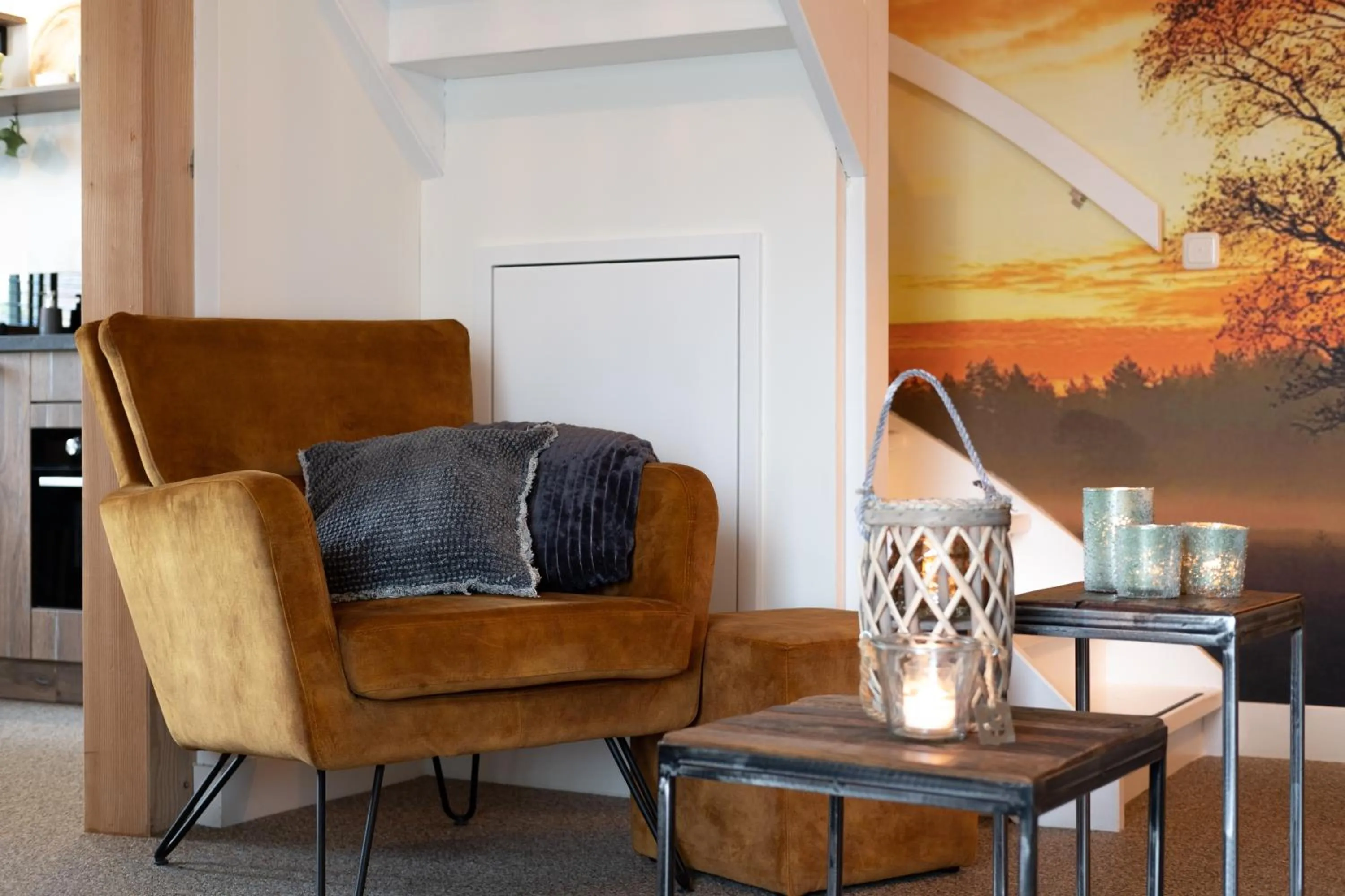 Seating area in Bed & Breakfast De Heughte