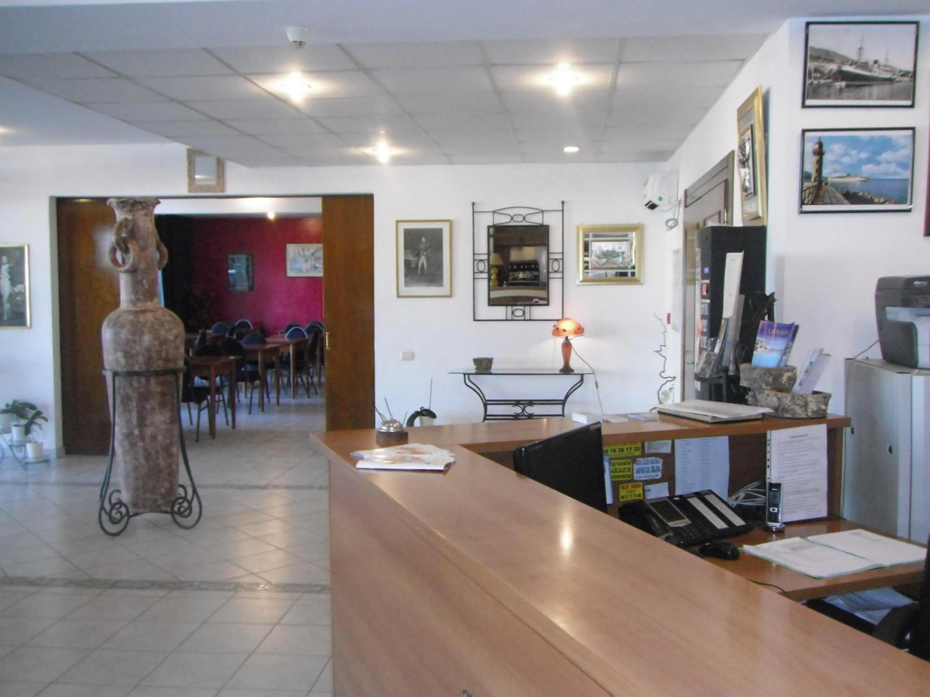 Lobby or reception in Hôtel Sampiero