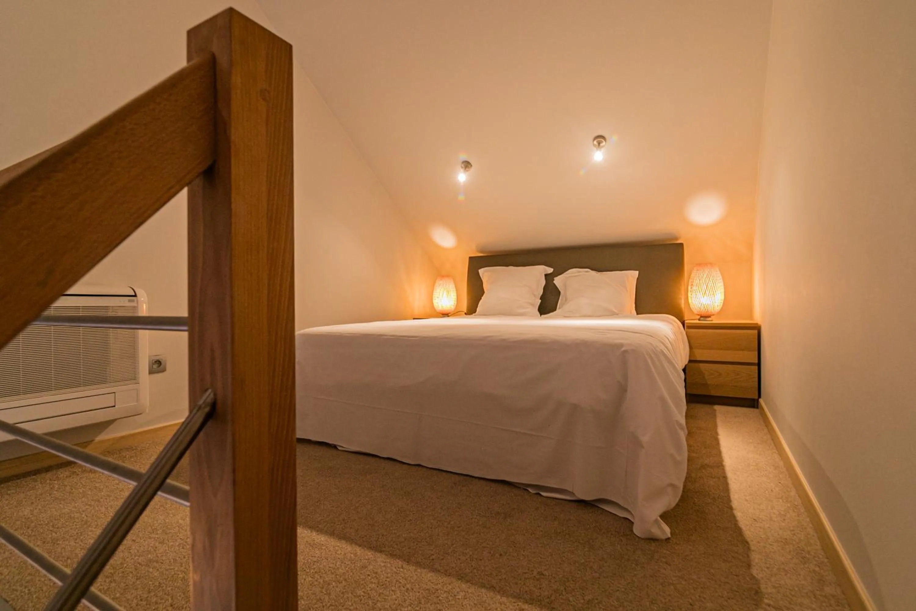 Patio, Bed in B&B Villa Curtricias