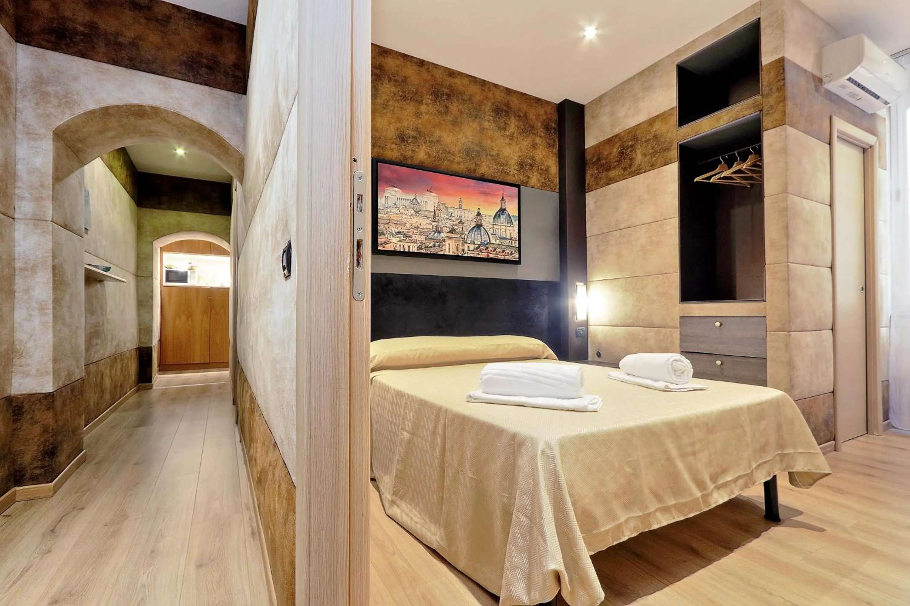 Bed in Gialli Vatican Guesthouse