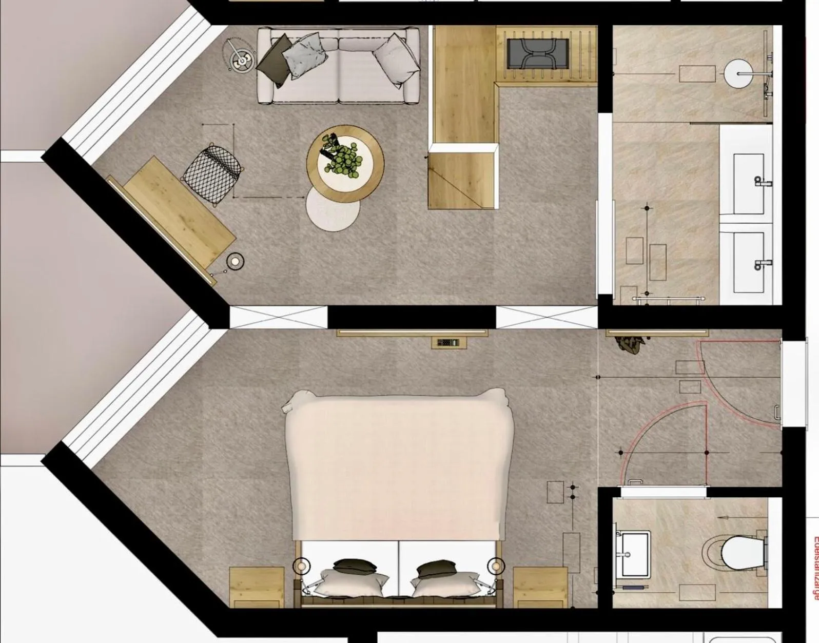 Floor plan in Parkhotel