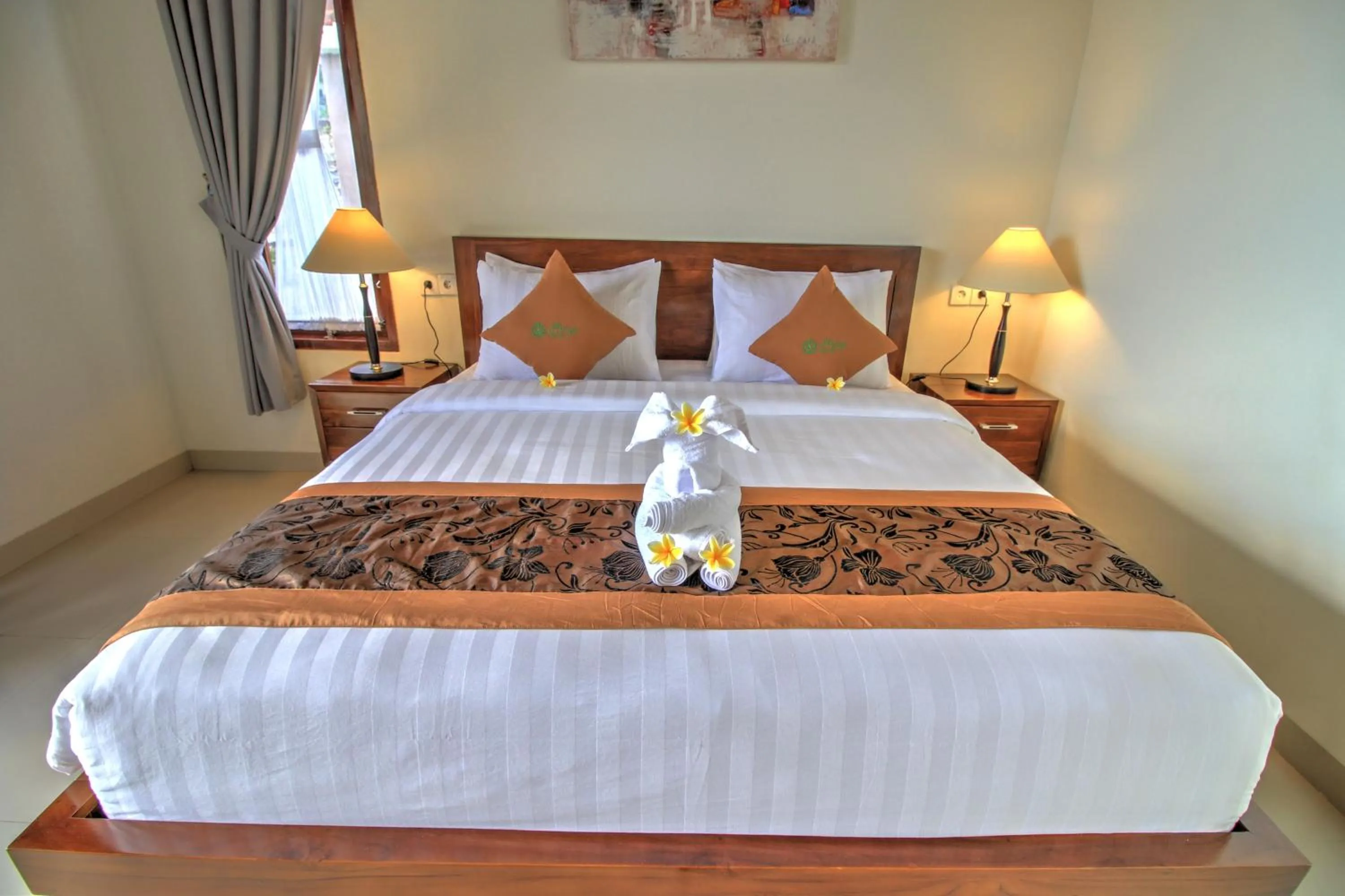 Bed in Arya Resort Nusa Penida