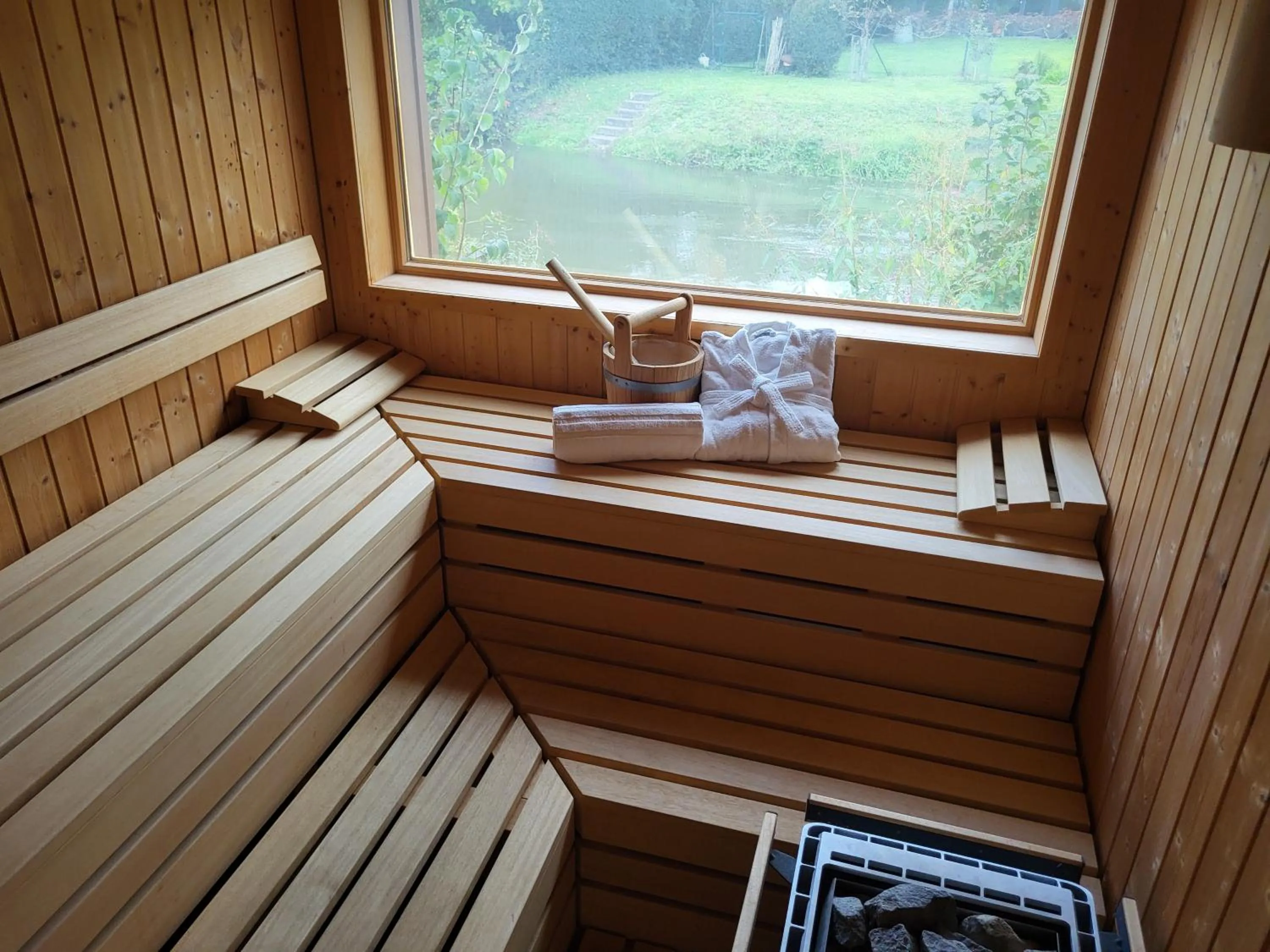 Sauna in Sternen Bohlingen Aparthotel
