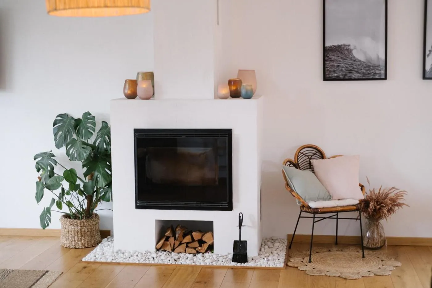 Living room in Villa Sayulita Surfhouse