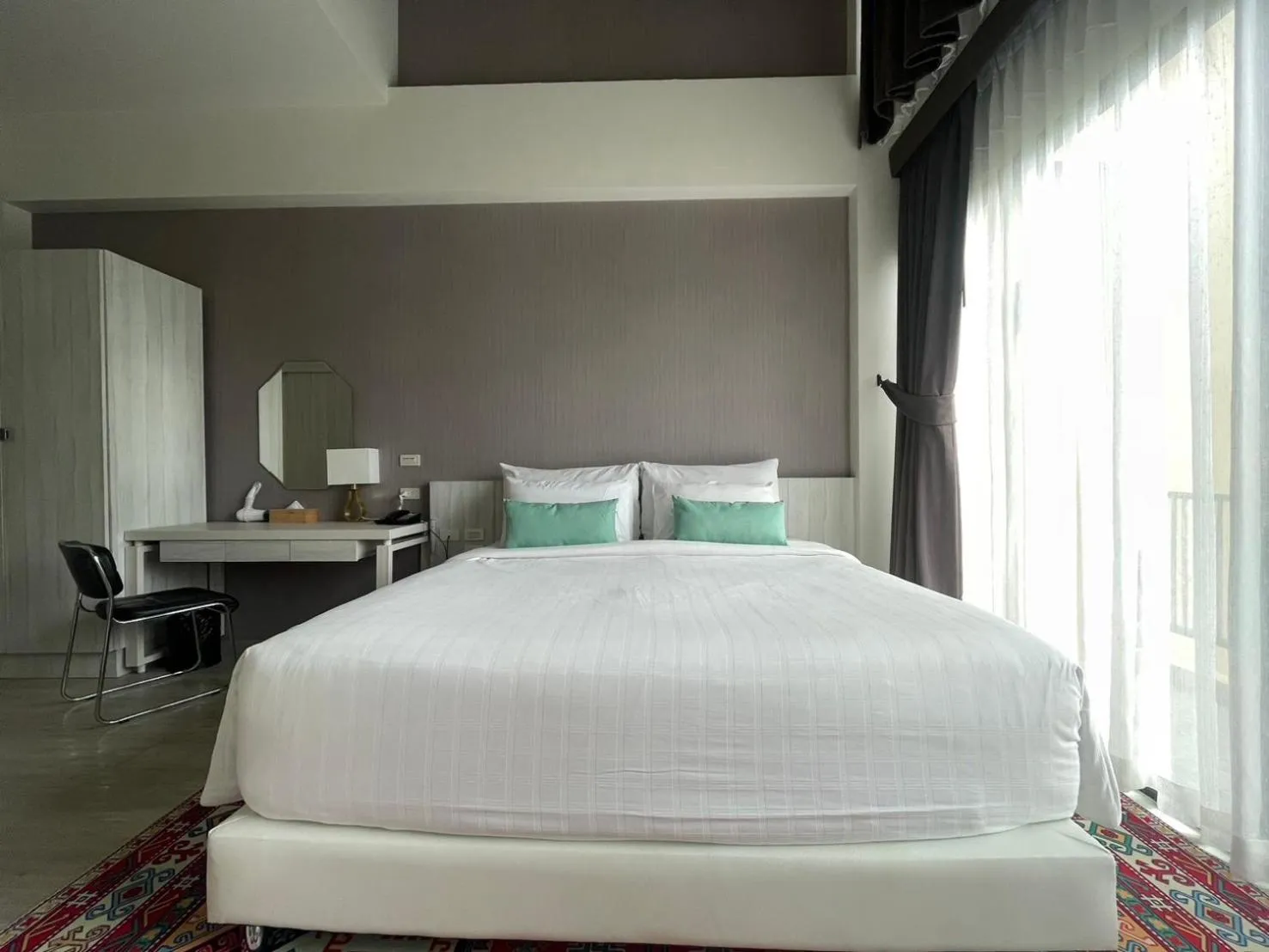 Bed in TREX Buriram Boutique Hotel