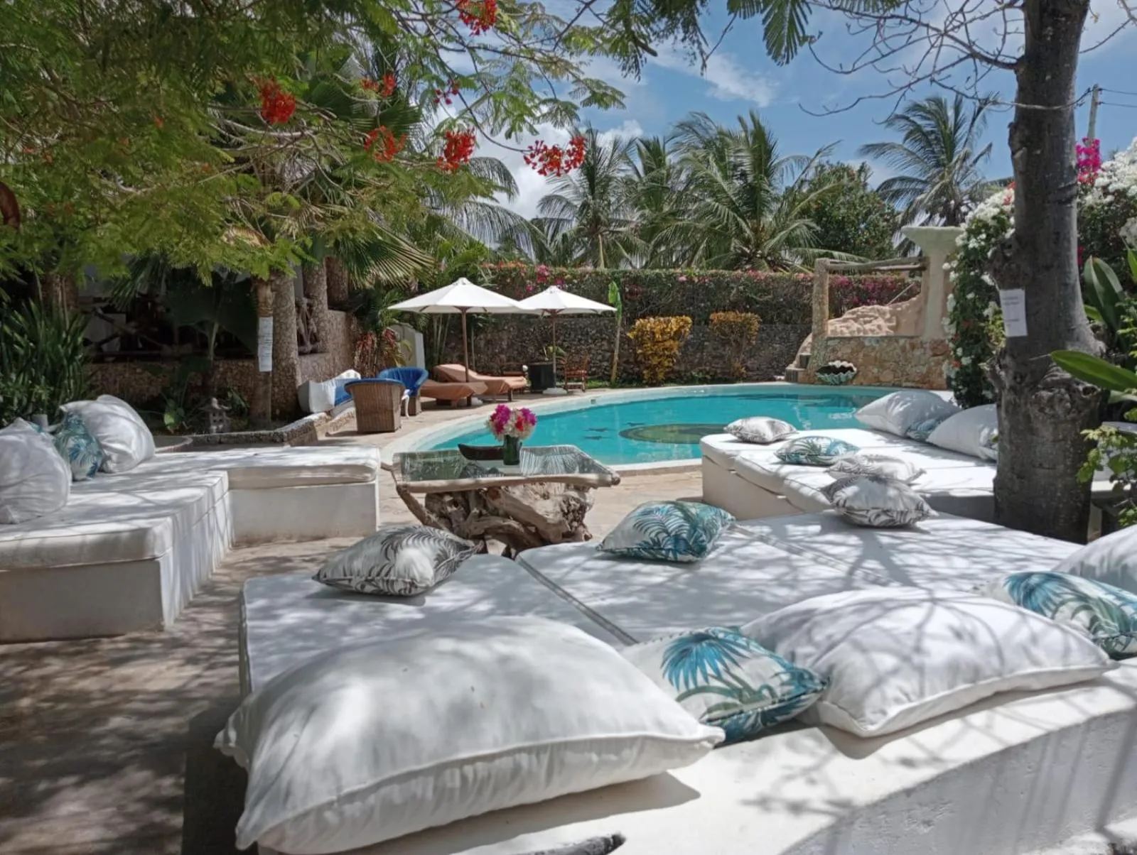 Pool view in Boutique Hotel Nyumbani Tembo