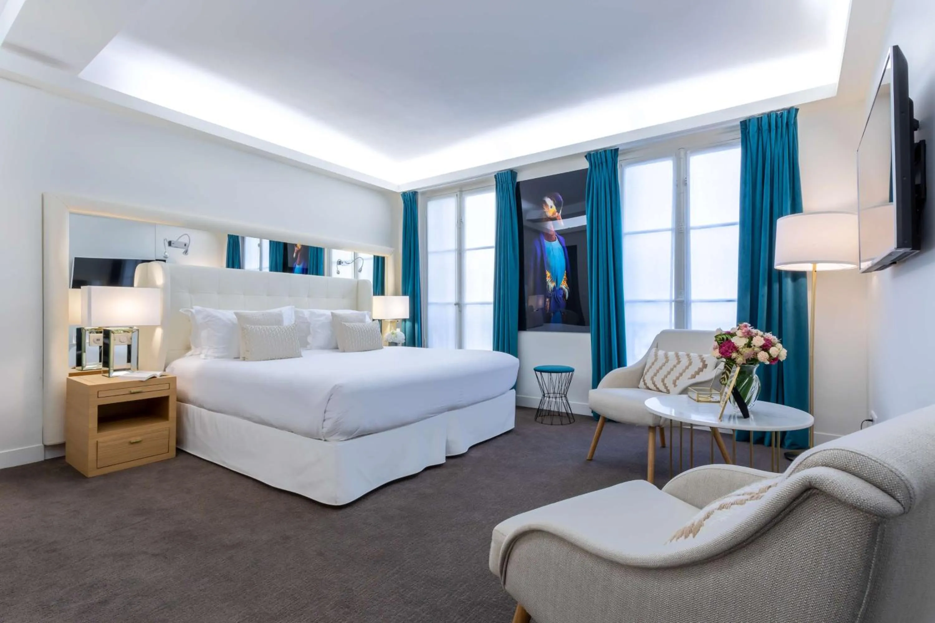 Bed in Hotel Camille Paris Tapestry Collection by Hilton