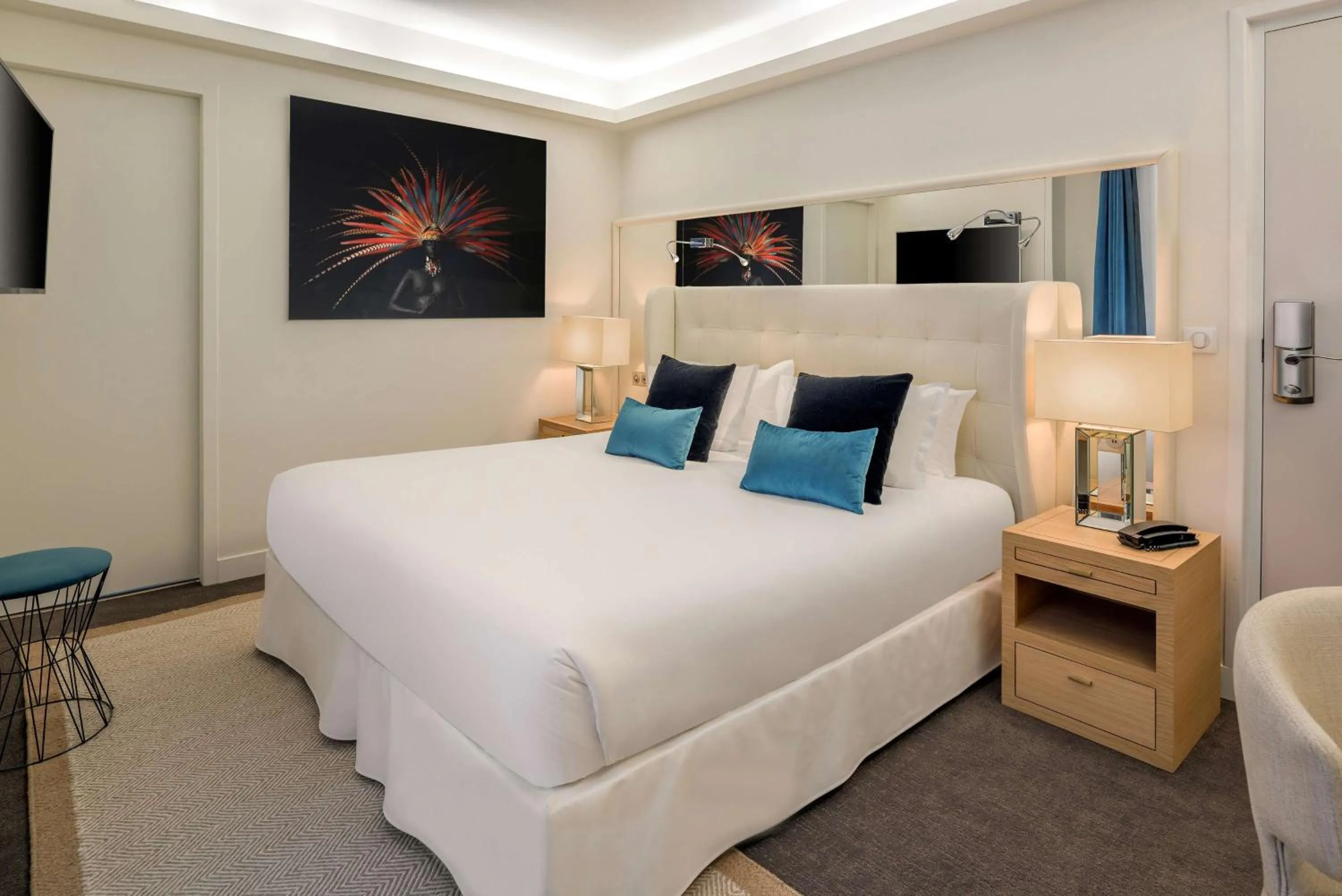 Bed in Hotel Camille Paris Tapestry Collection by Hilton