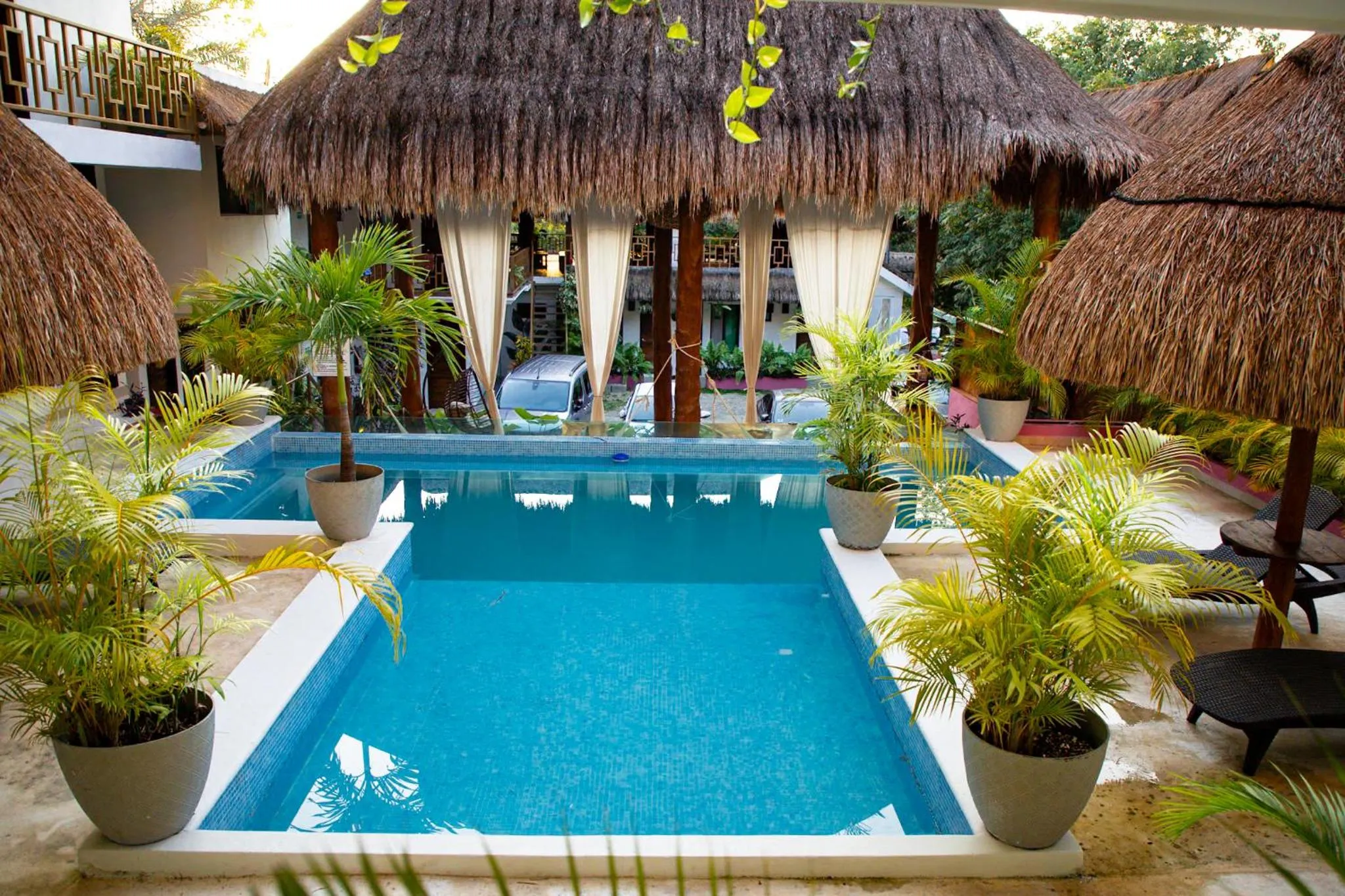 Patio in Hotel Diosa del Agua Bacalar