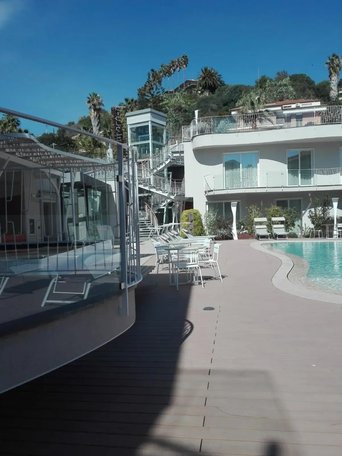 Pool view in Ciclope Resort Pool view in Ciclope Resort