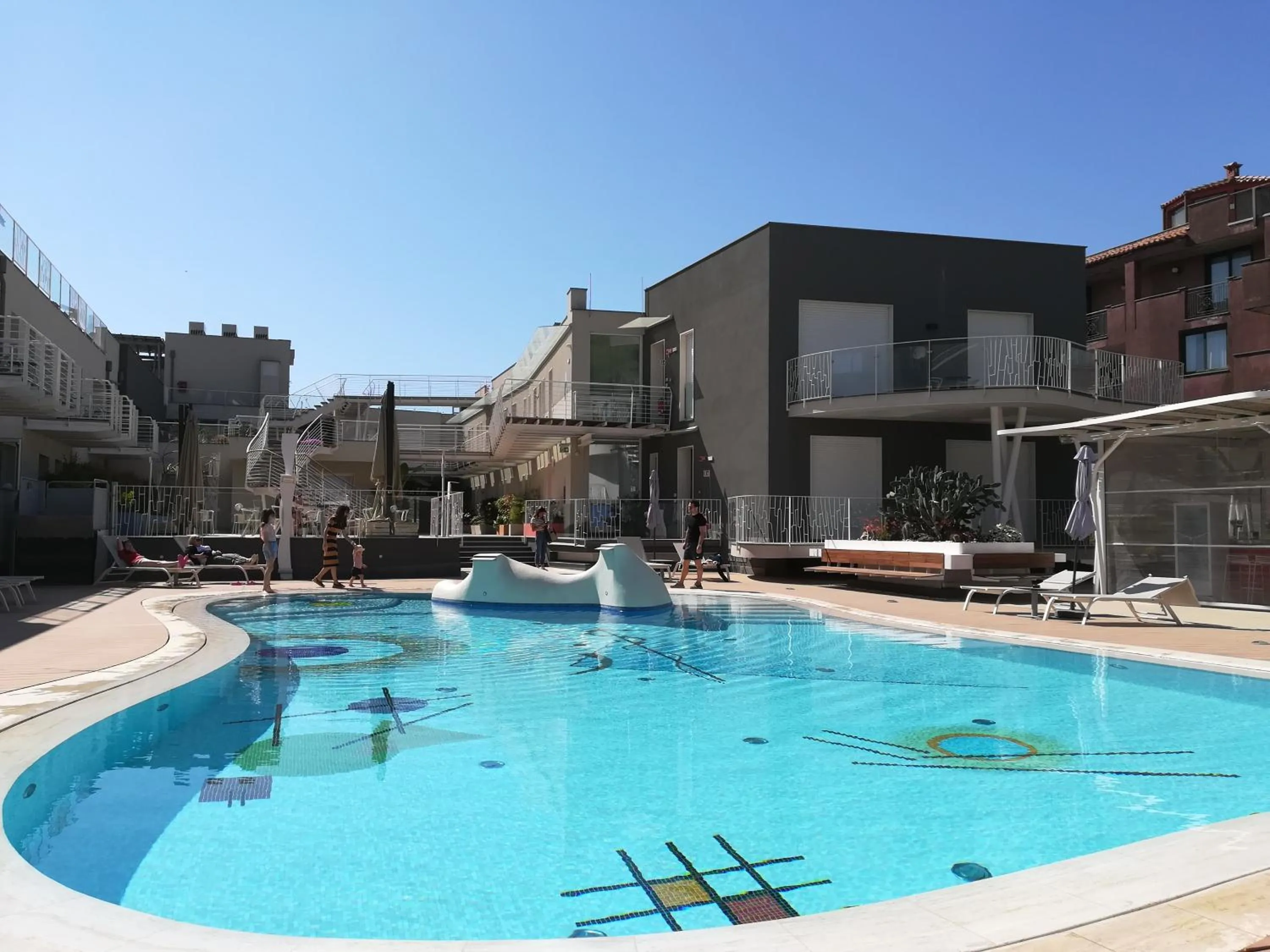 Pool view in Ciclope Resort