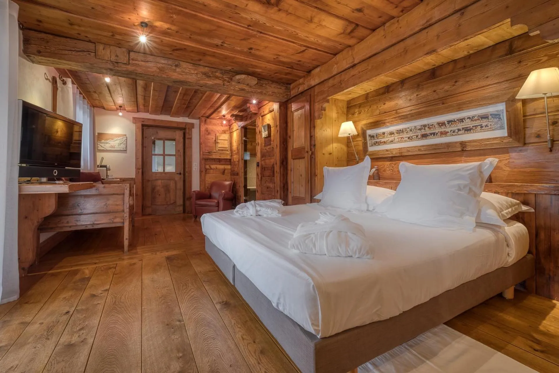 Bed in Hôtel Les Servages d'Armelle