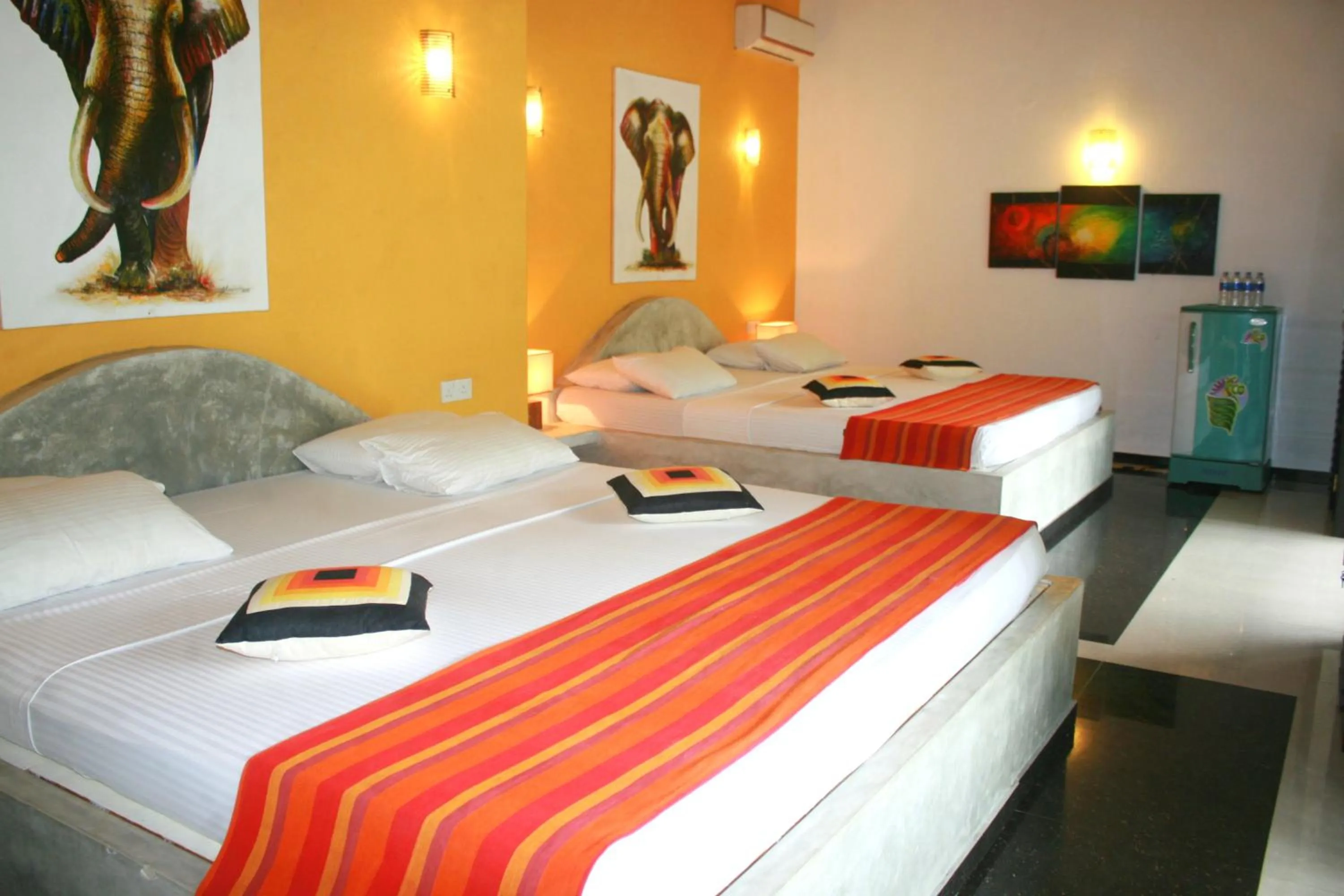 Bed in Hotel Flower Garden