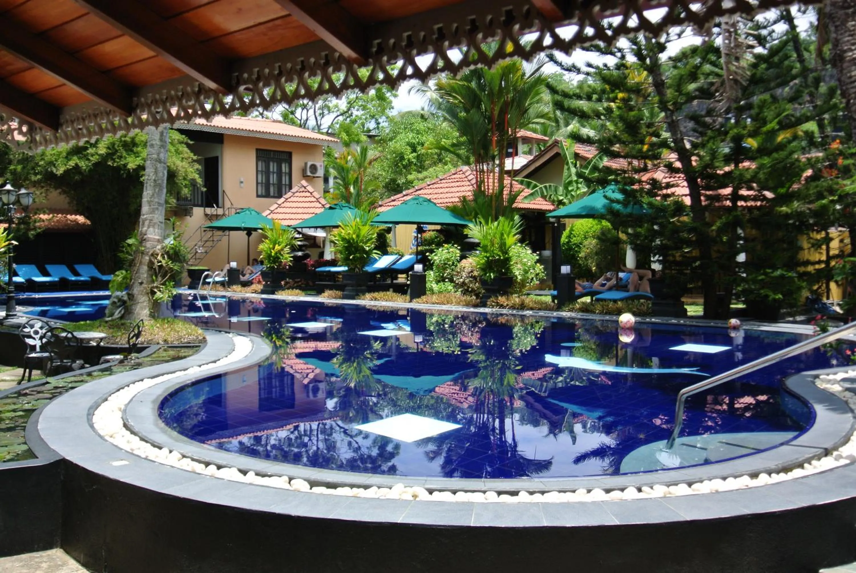 Swimming pool in Hotel Flower Garden