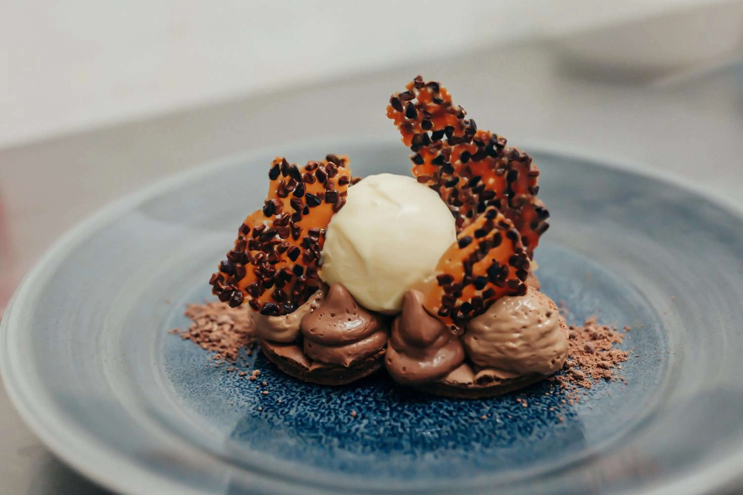 Food close-up in Achray House Restaurant with Rooms