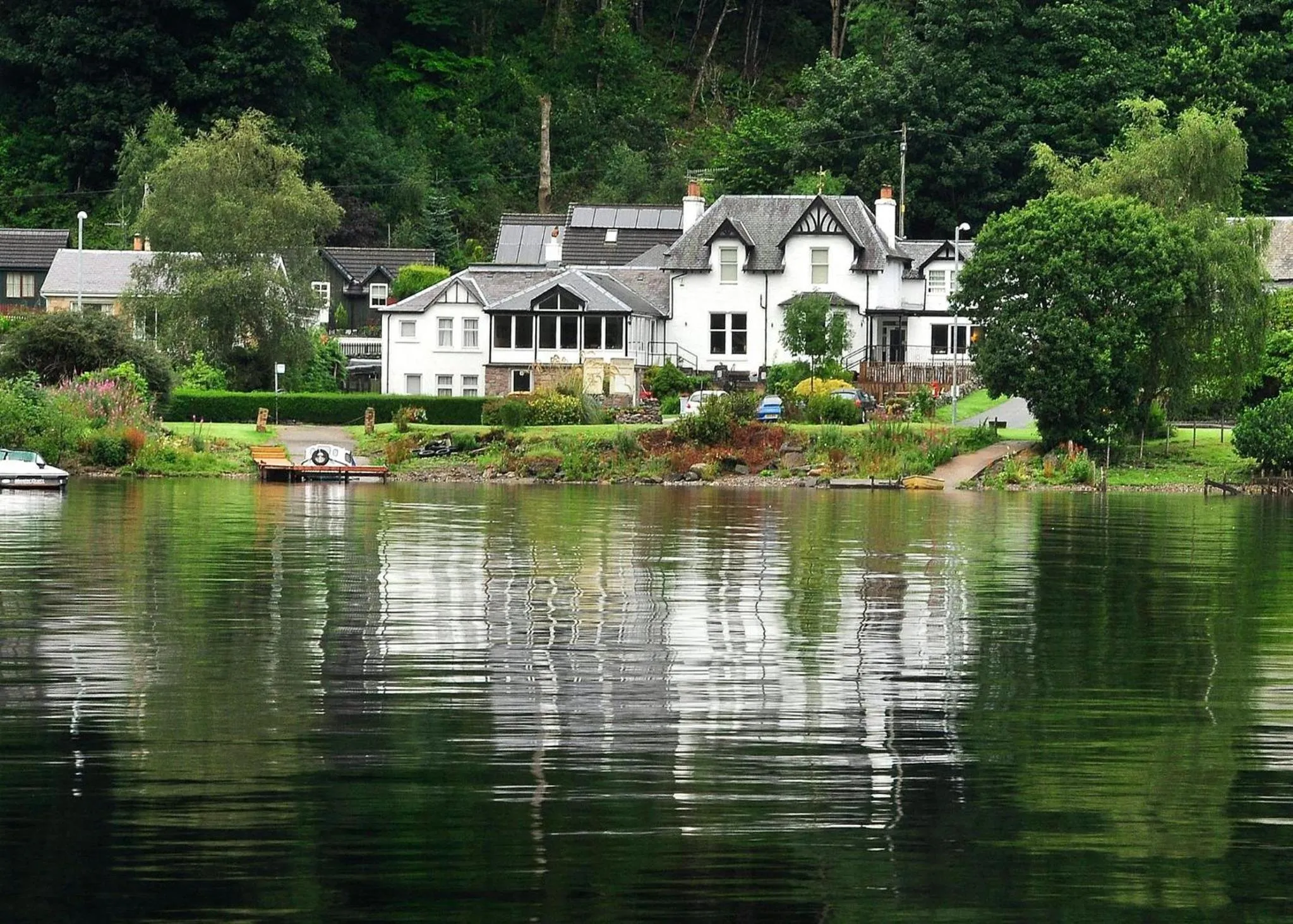 Facade/entrance in Achray House Restaurant with Rooms
